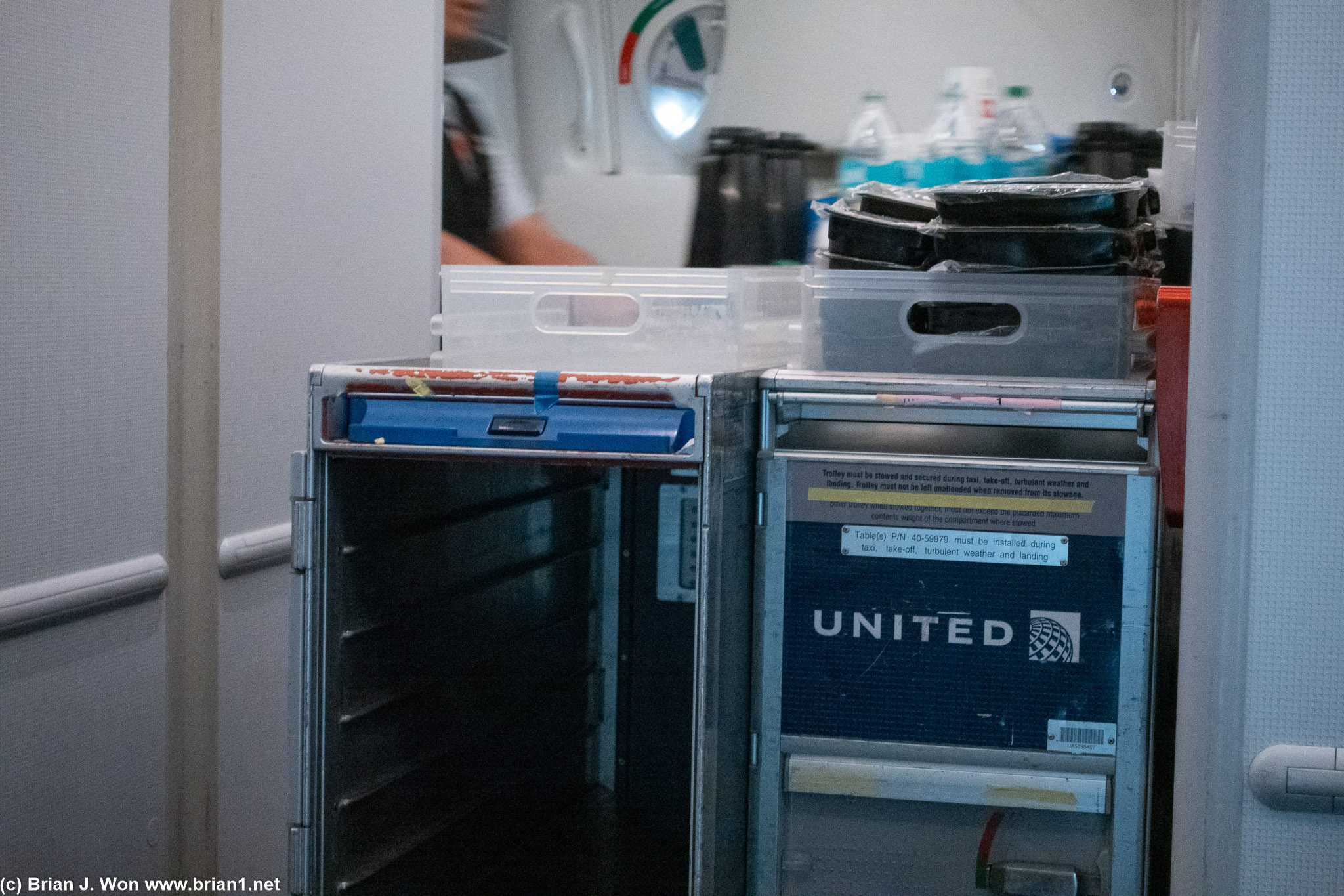 Carts full of "food."