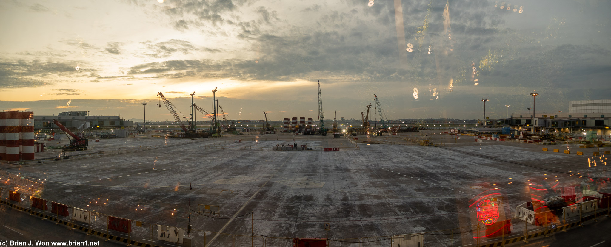 Changi Airport, Terminal 2, always under construction.