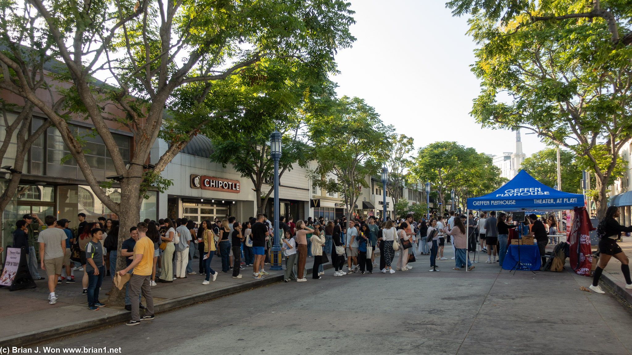 UCLA dorm move-in weekend block party.