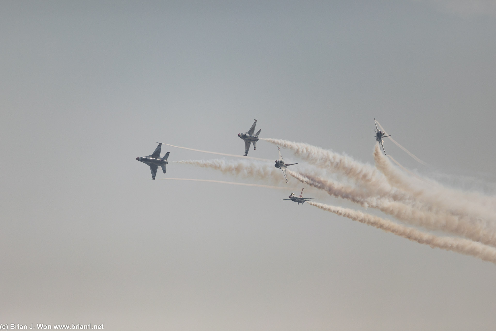 Low bomb burst maneuver.