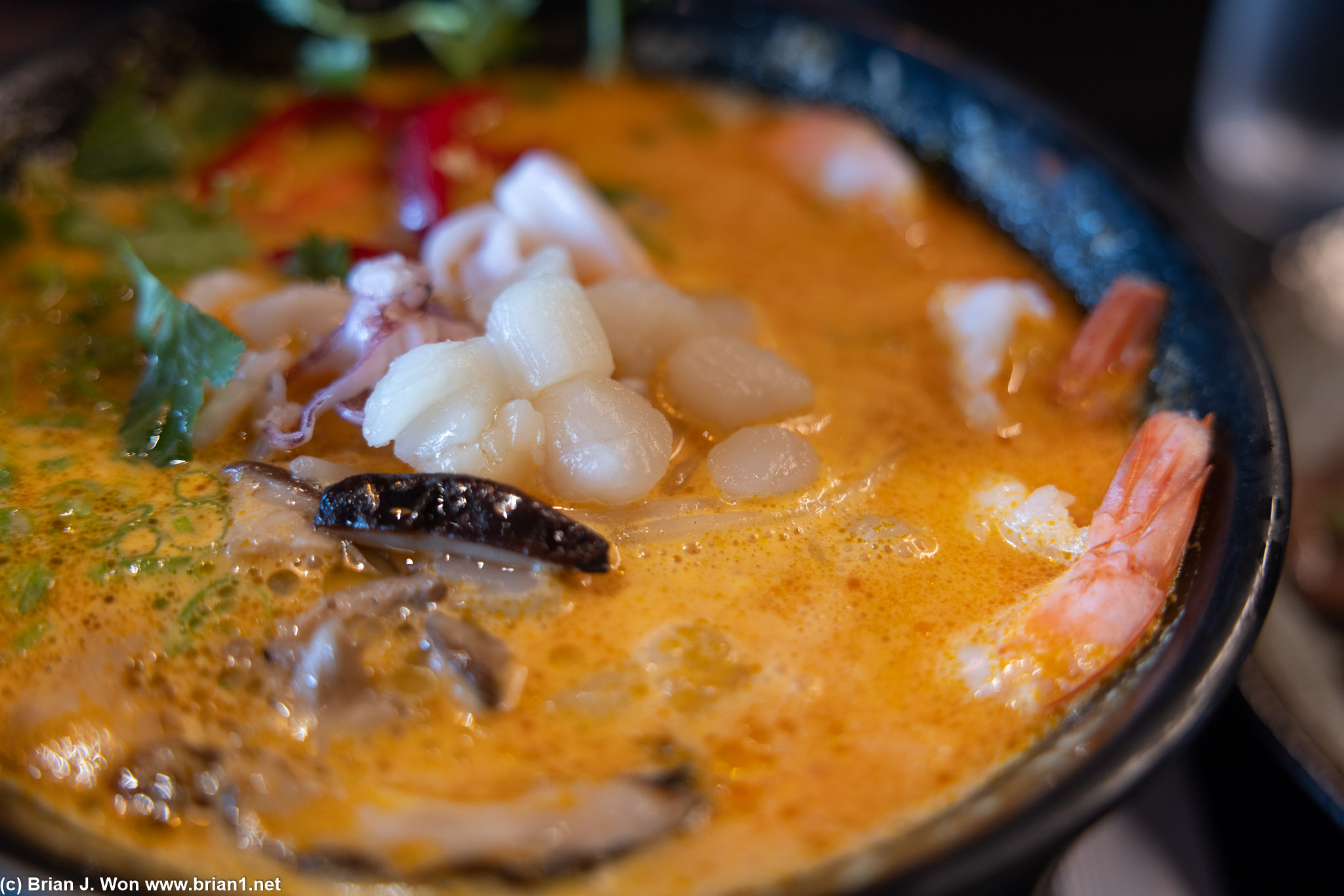 Tom yum seafood ramen.