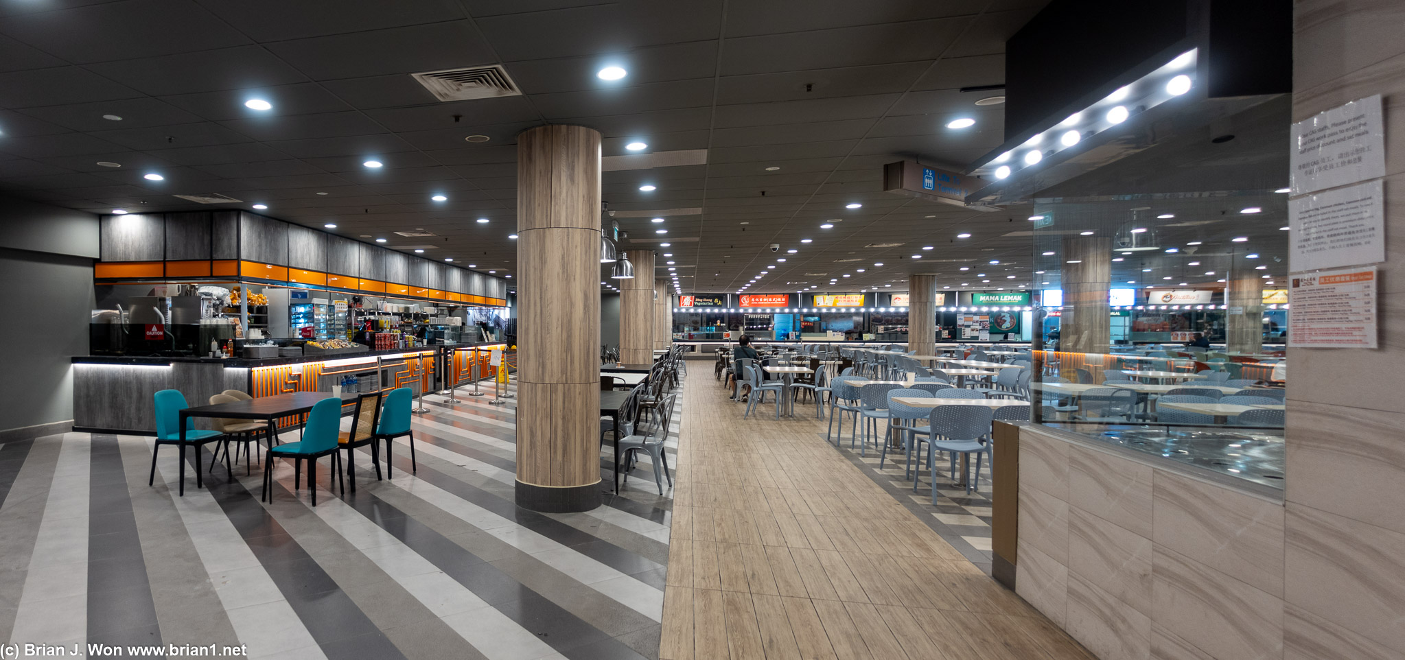 Terminal 2's staff canteen at Changi Airport.