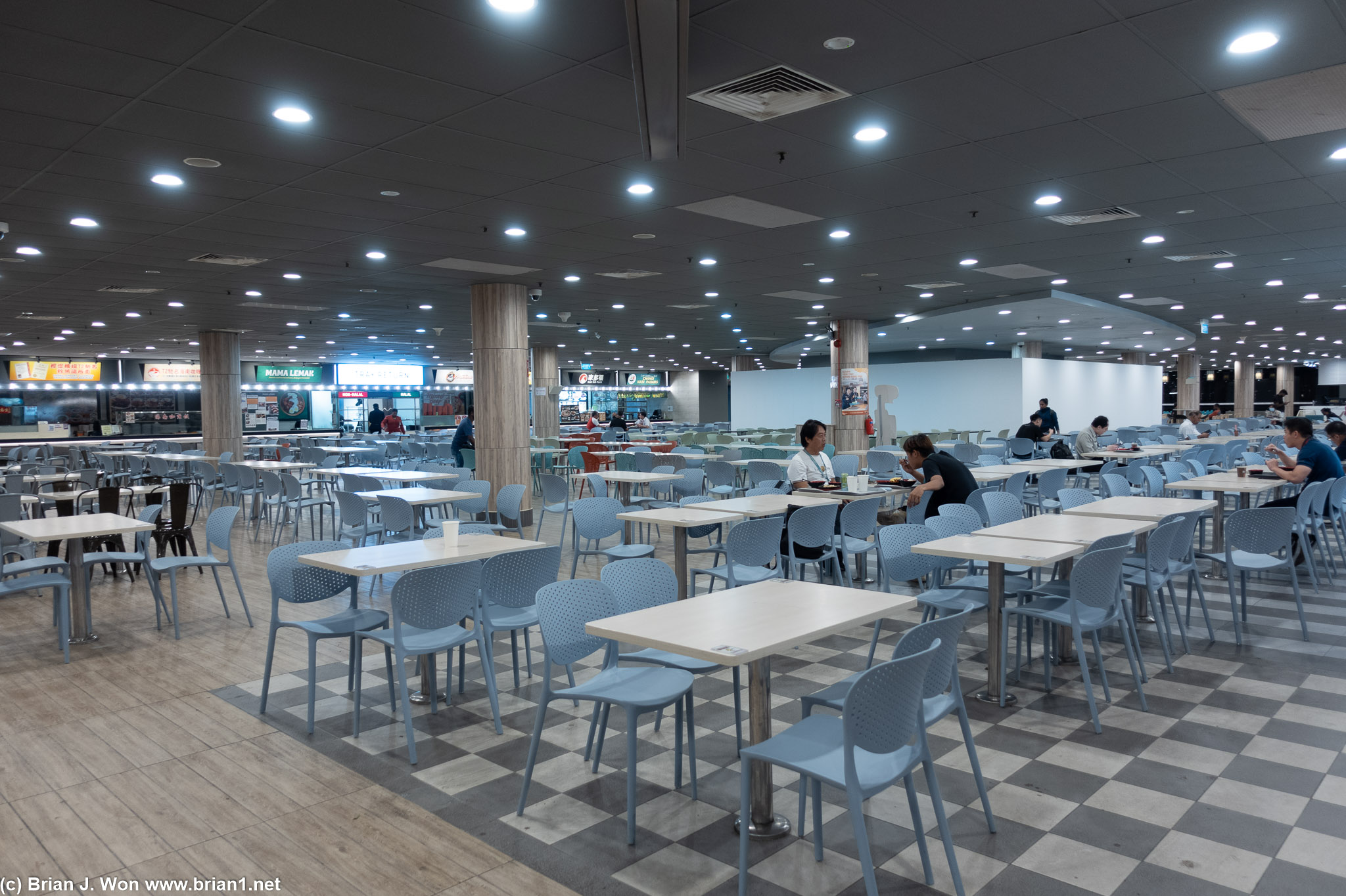 Terminal 2's staff canteen at Changi Airport.