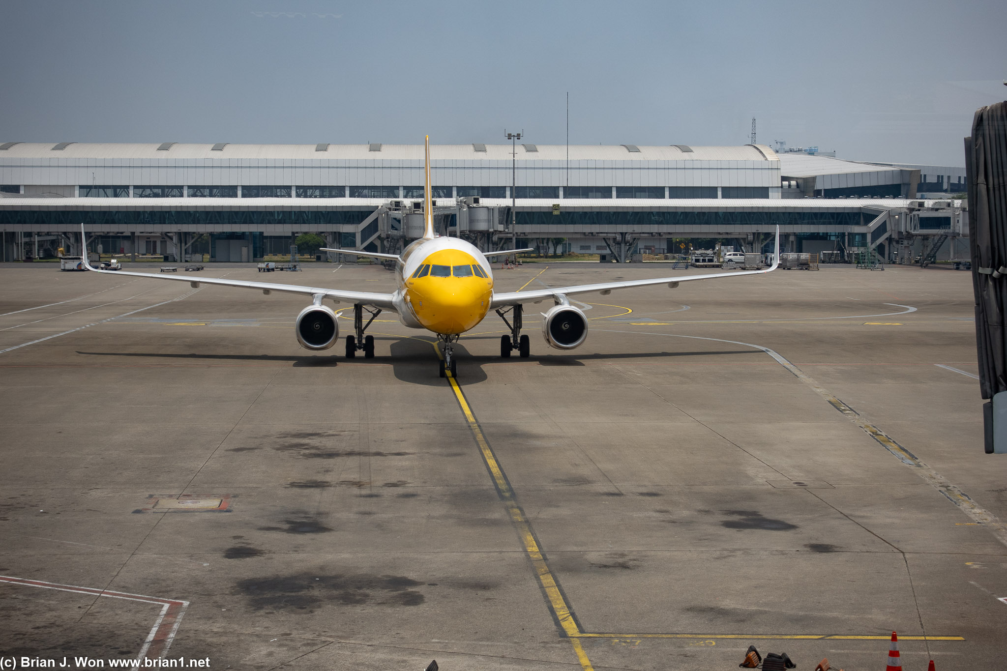 Scoot A320ceo pulling in.