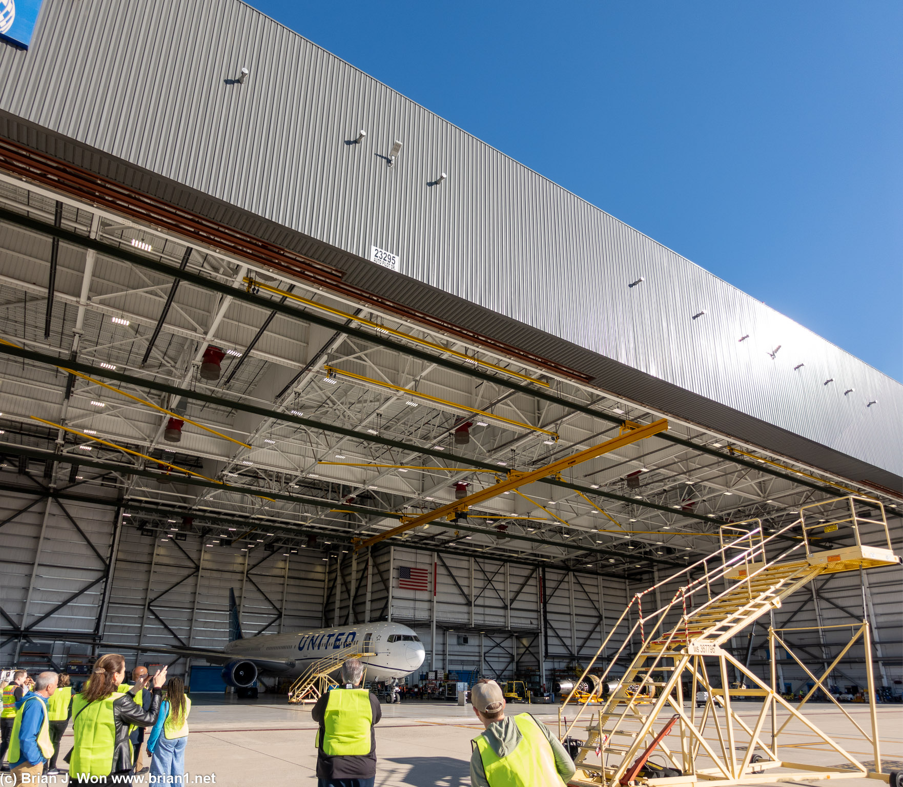 One of the larger maintenane hangars.