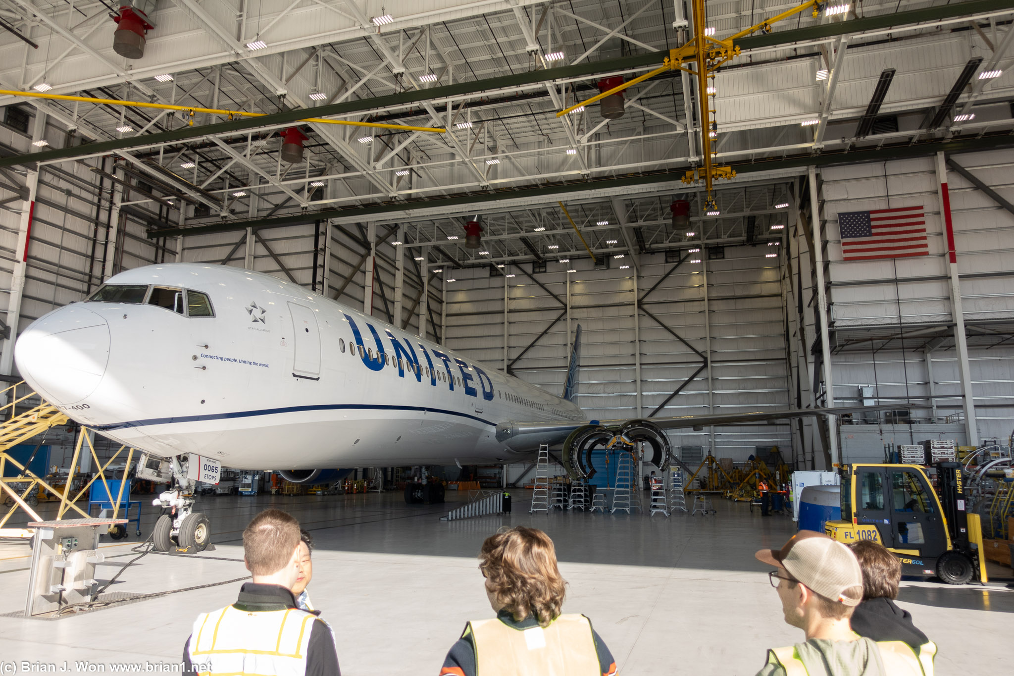 Boeing 767-400ER inside.