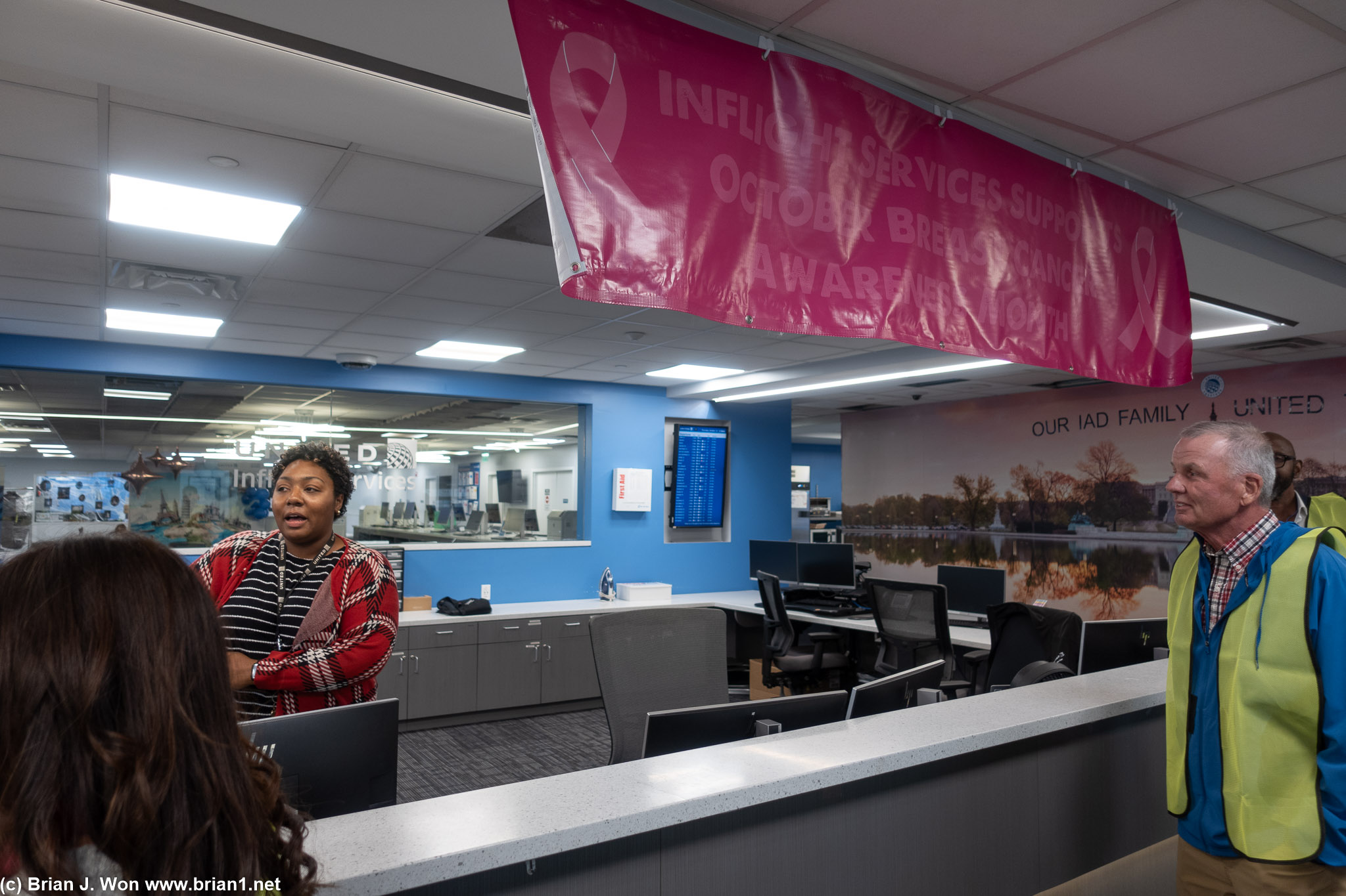 Inflight services (aka flight attendants) at IAD.