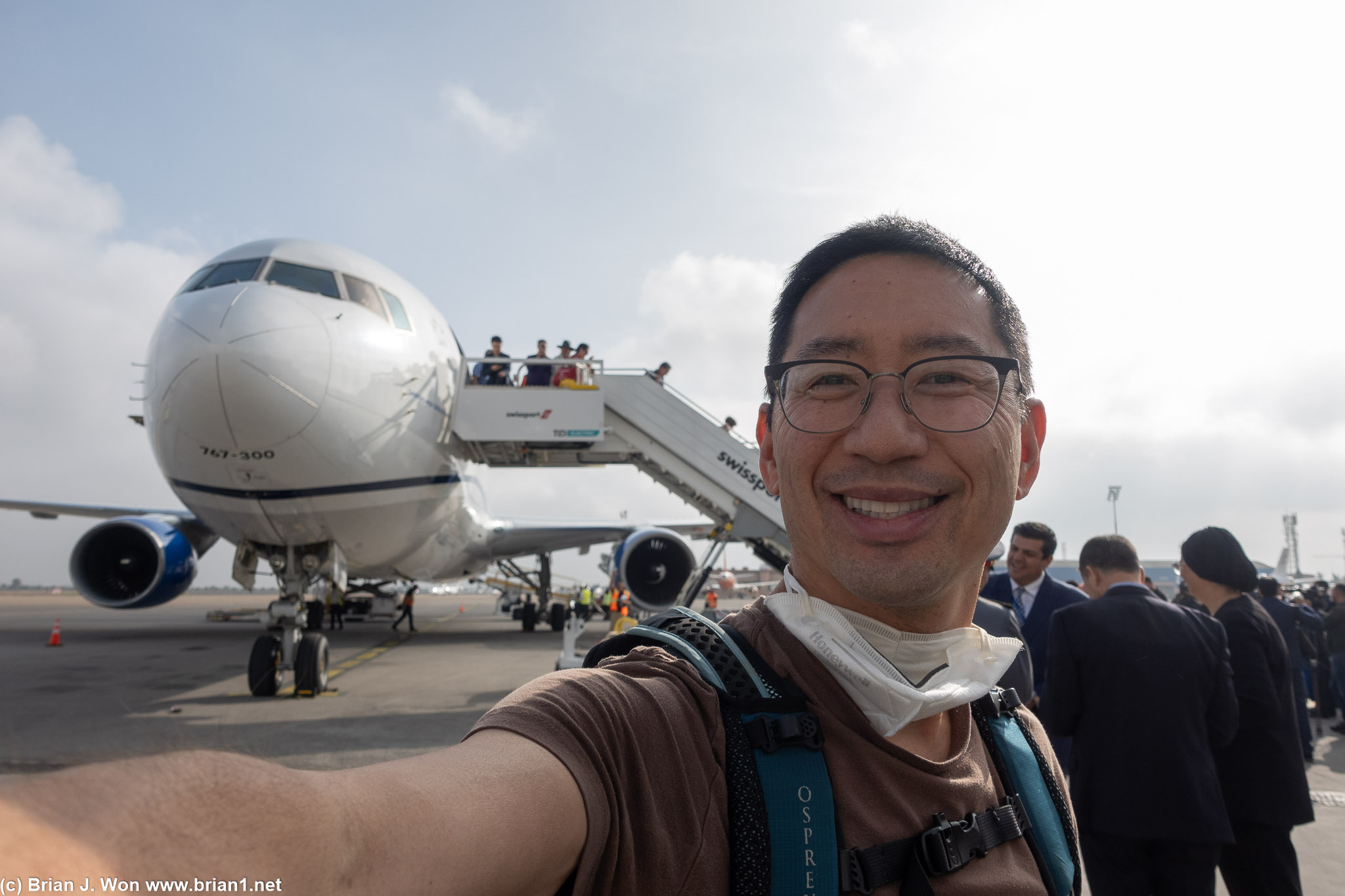 United's inaugural EWR-RAK flight, complete.