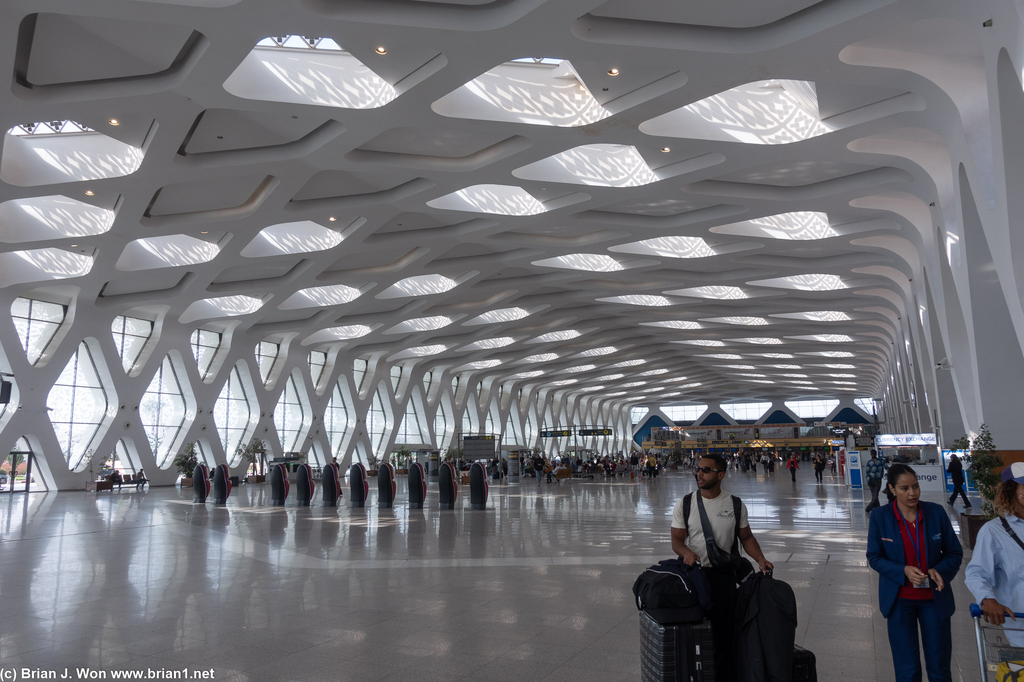 Check-in area.