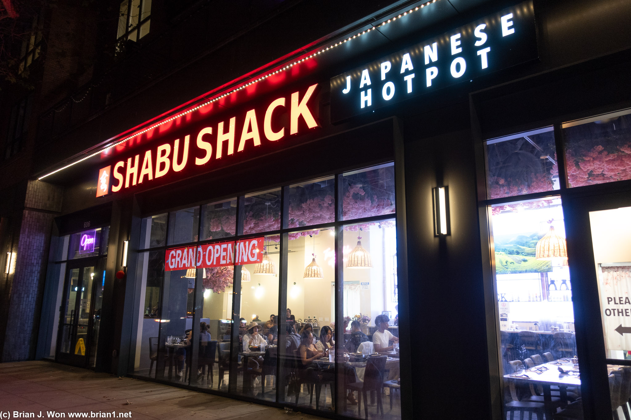 Shabu Shack in downtown for dinner.