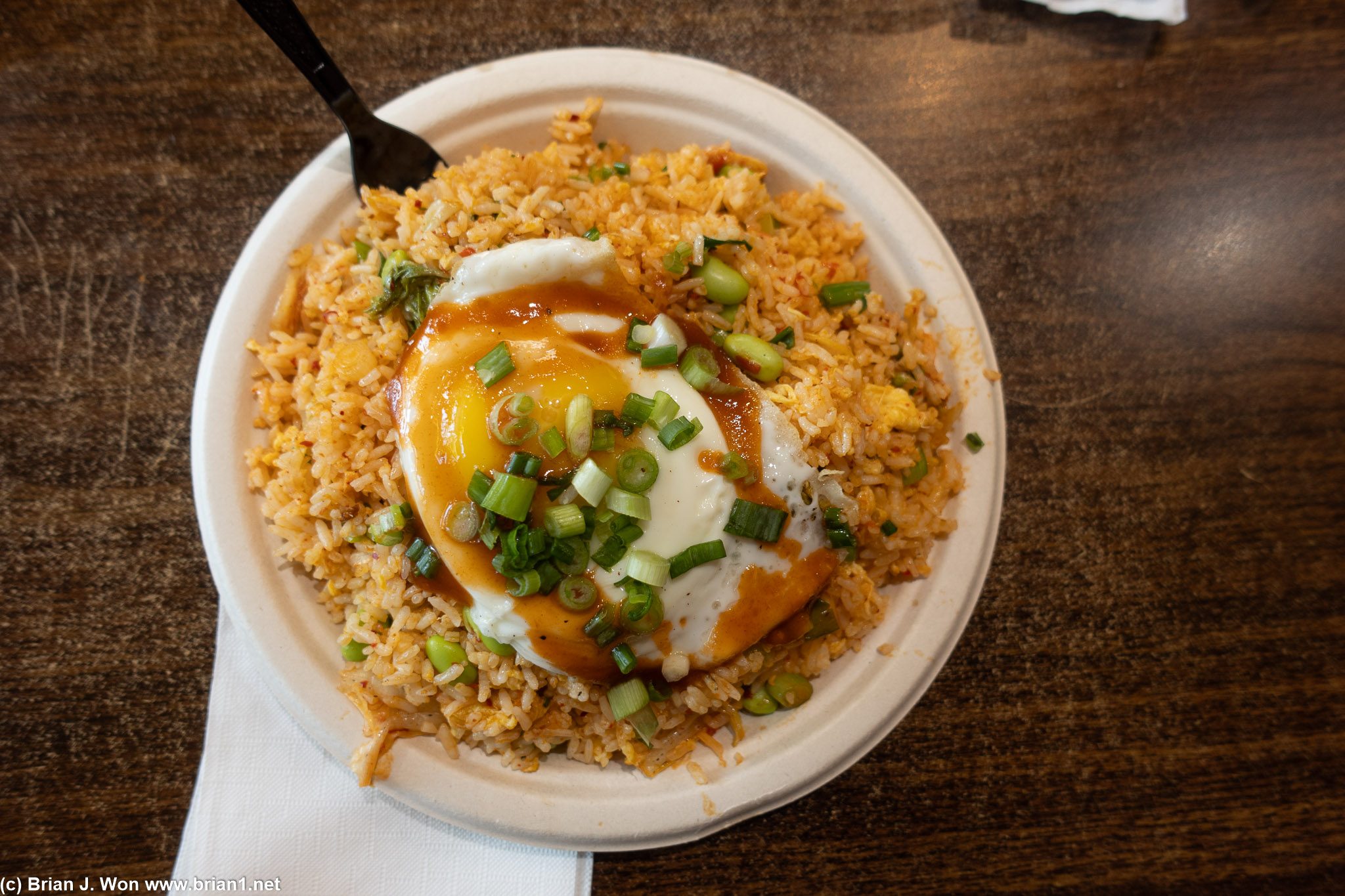 Kimchi fried rice at Open Rice Kitchen is massive and very affordable.