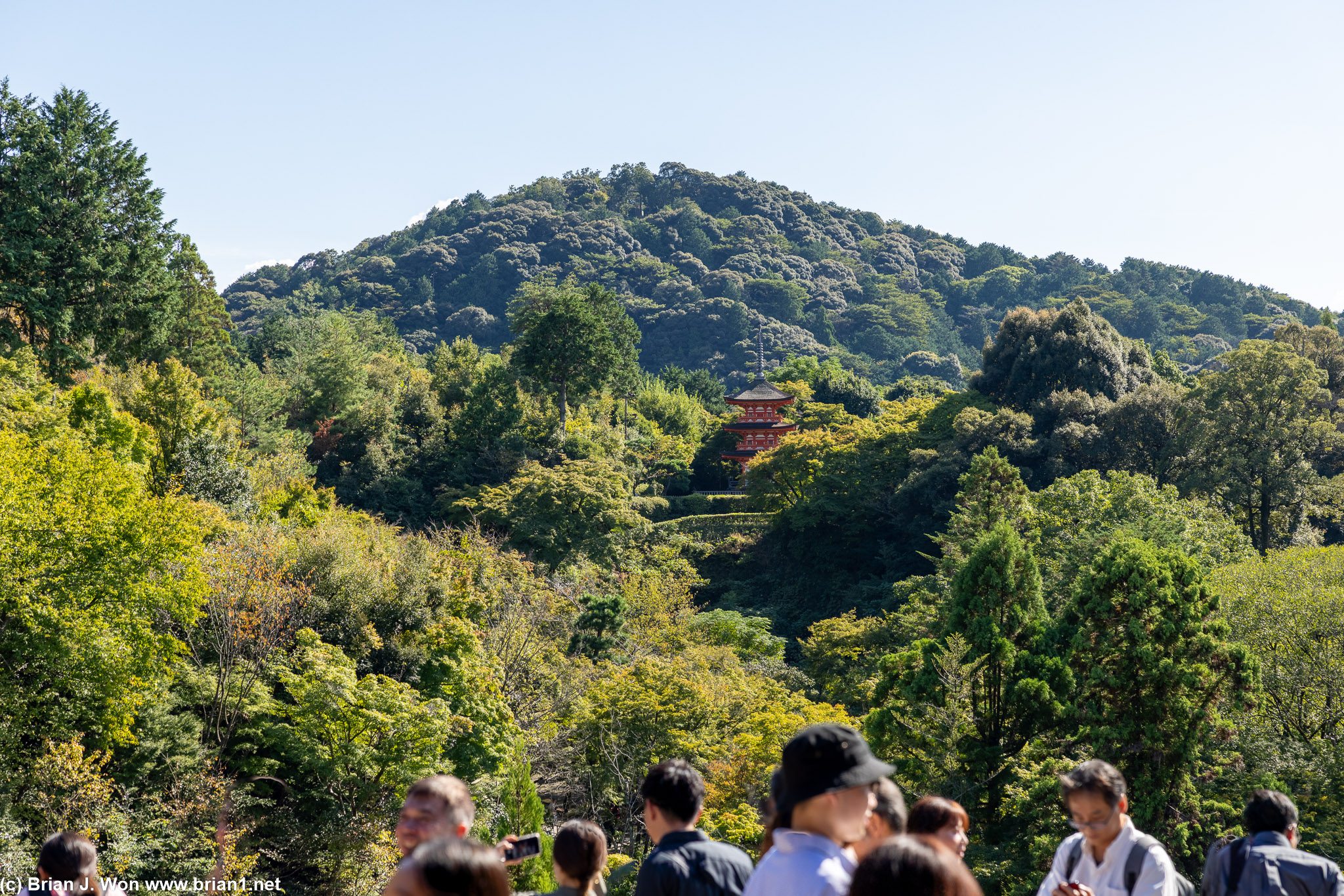 Another pagoda in the distance.