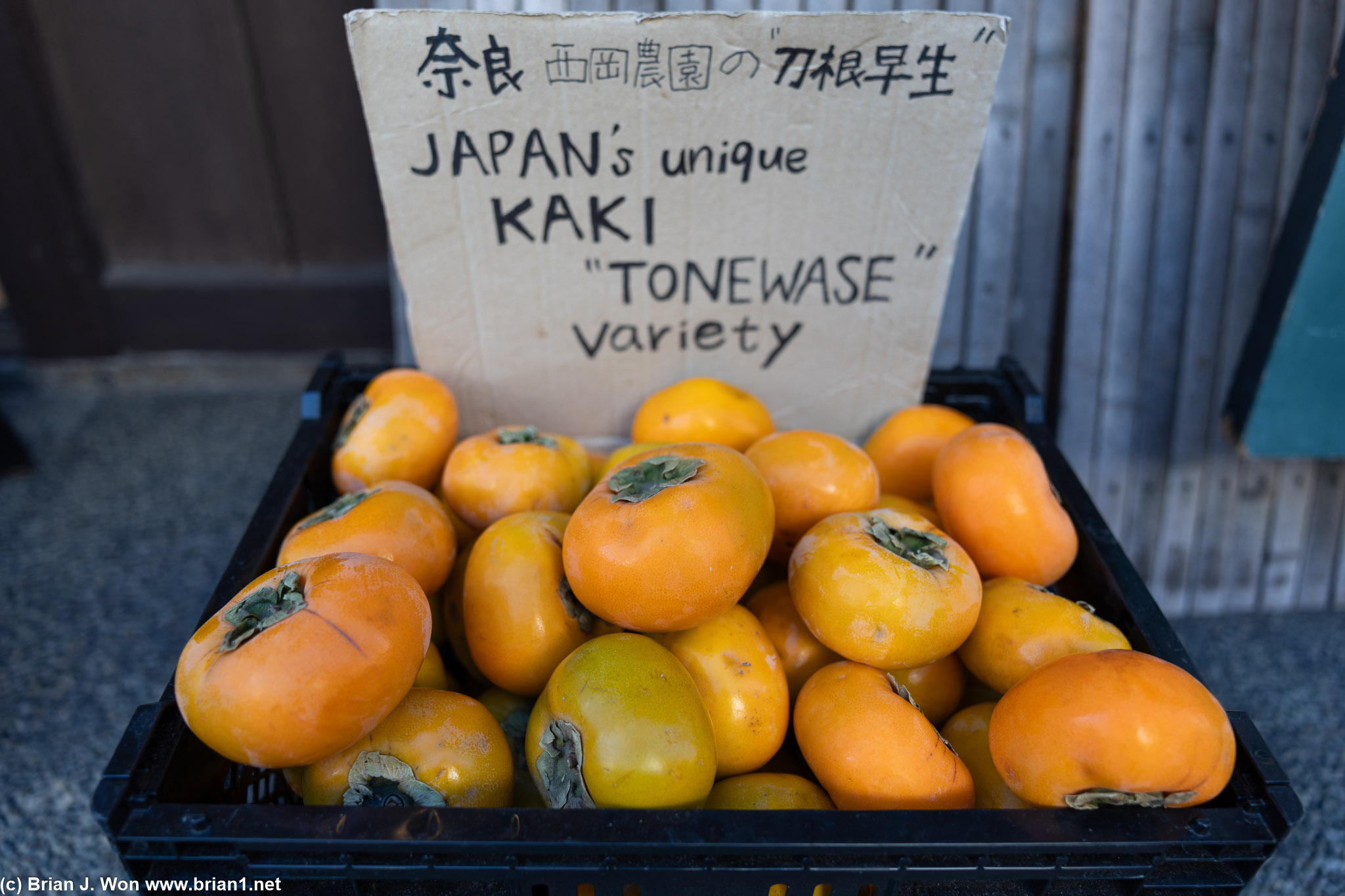 Persimmon season.