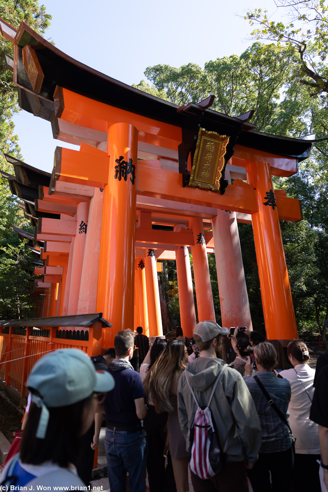 The start of Fushimi Inara Taisha's thousand gates.