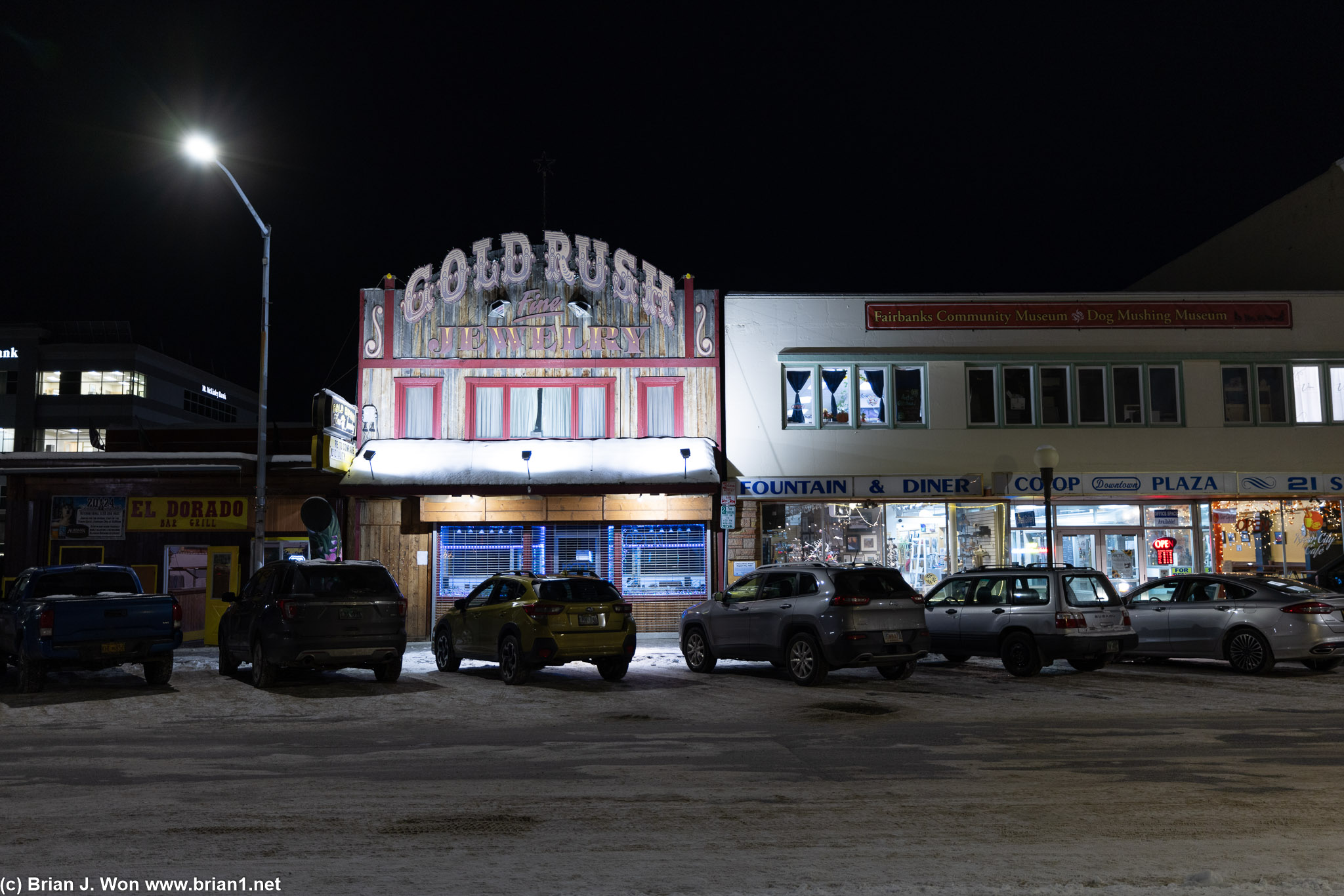 Evening in Fairbanks.