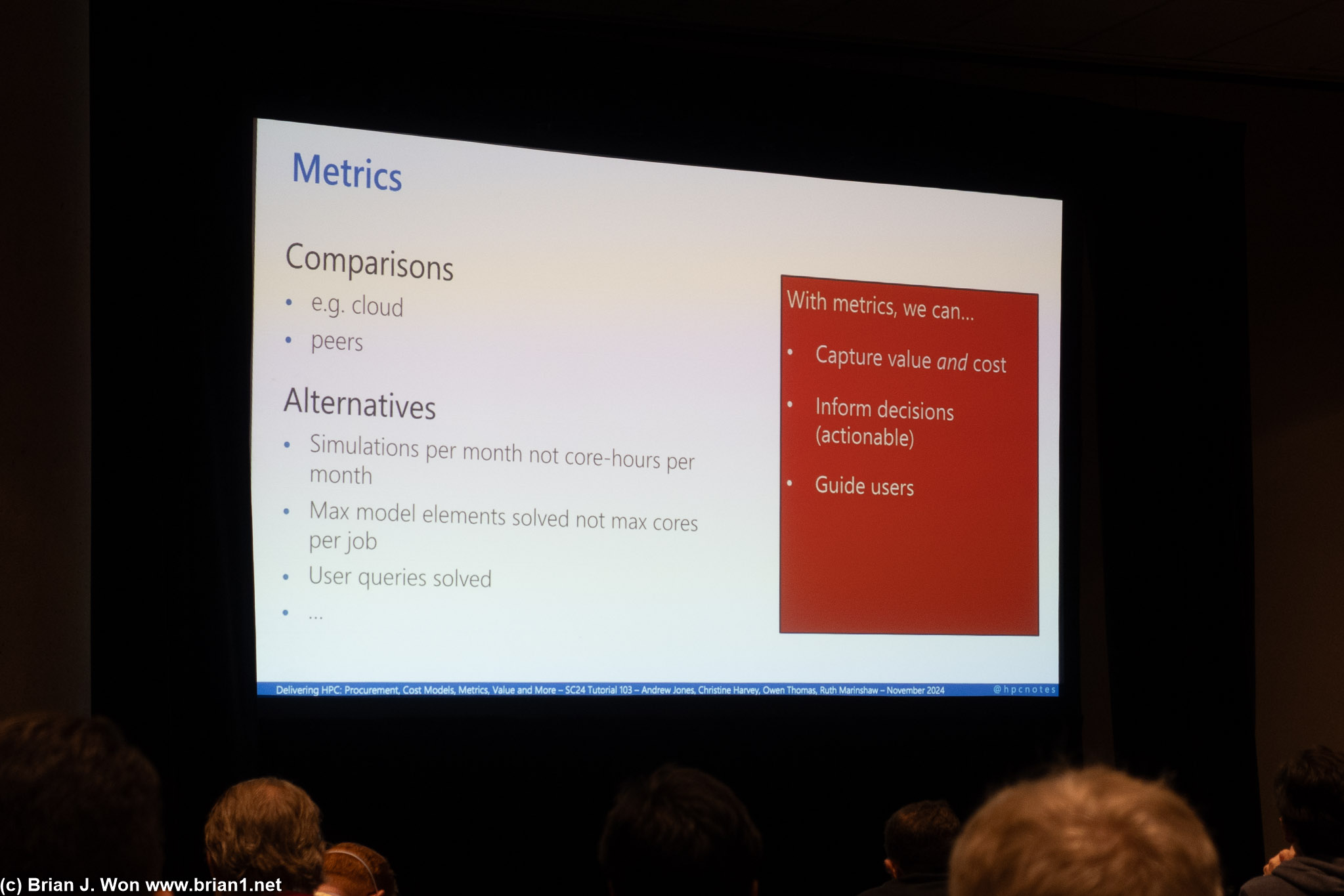 Different metrics than utilization.