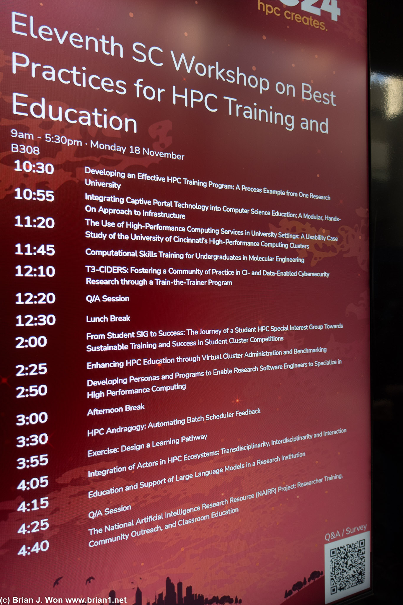 Best practices for HPC training and education workshop.