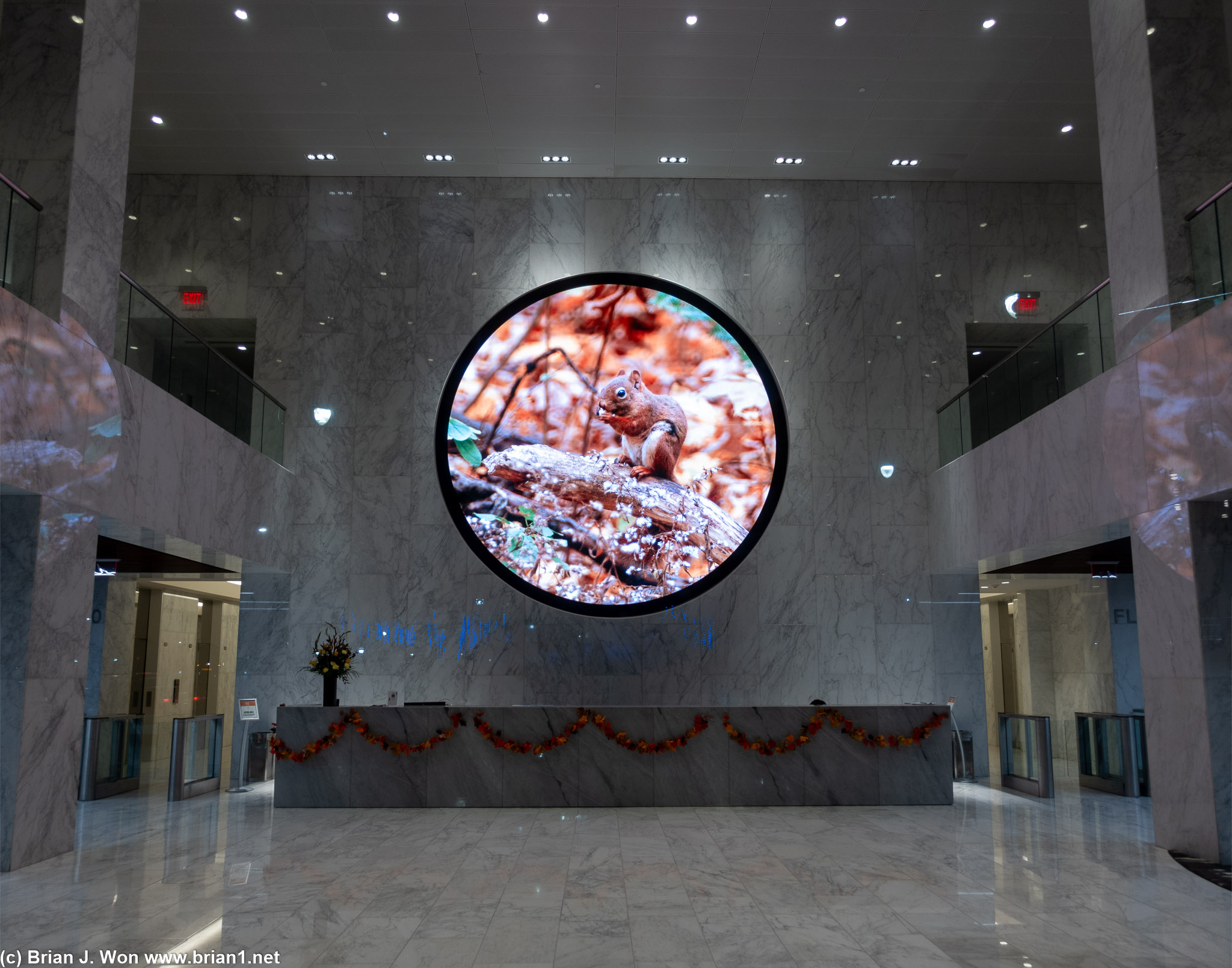 Random tall building lobby in downtown Atlanta.