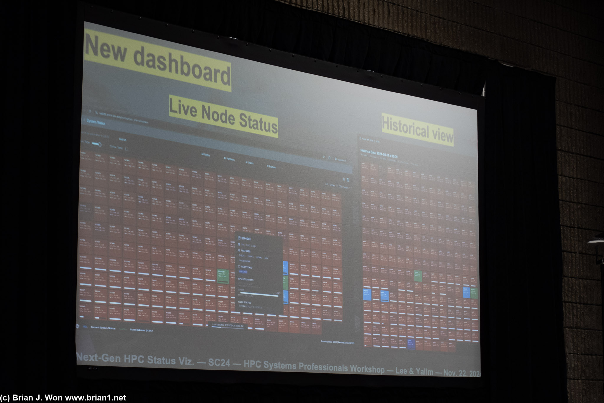 ASU's dashboard for their HPC nodes, running Slurm.