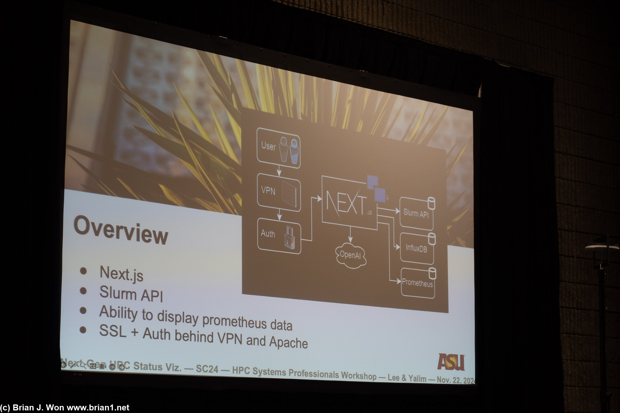 ASU's dashboard for their HPC nodes, running Slurm.