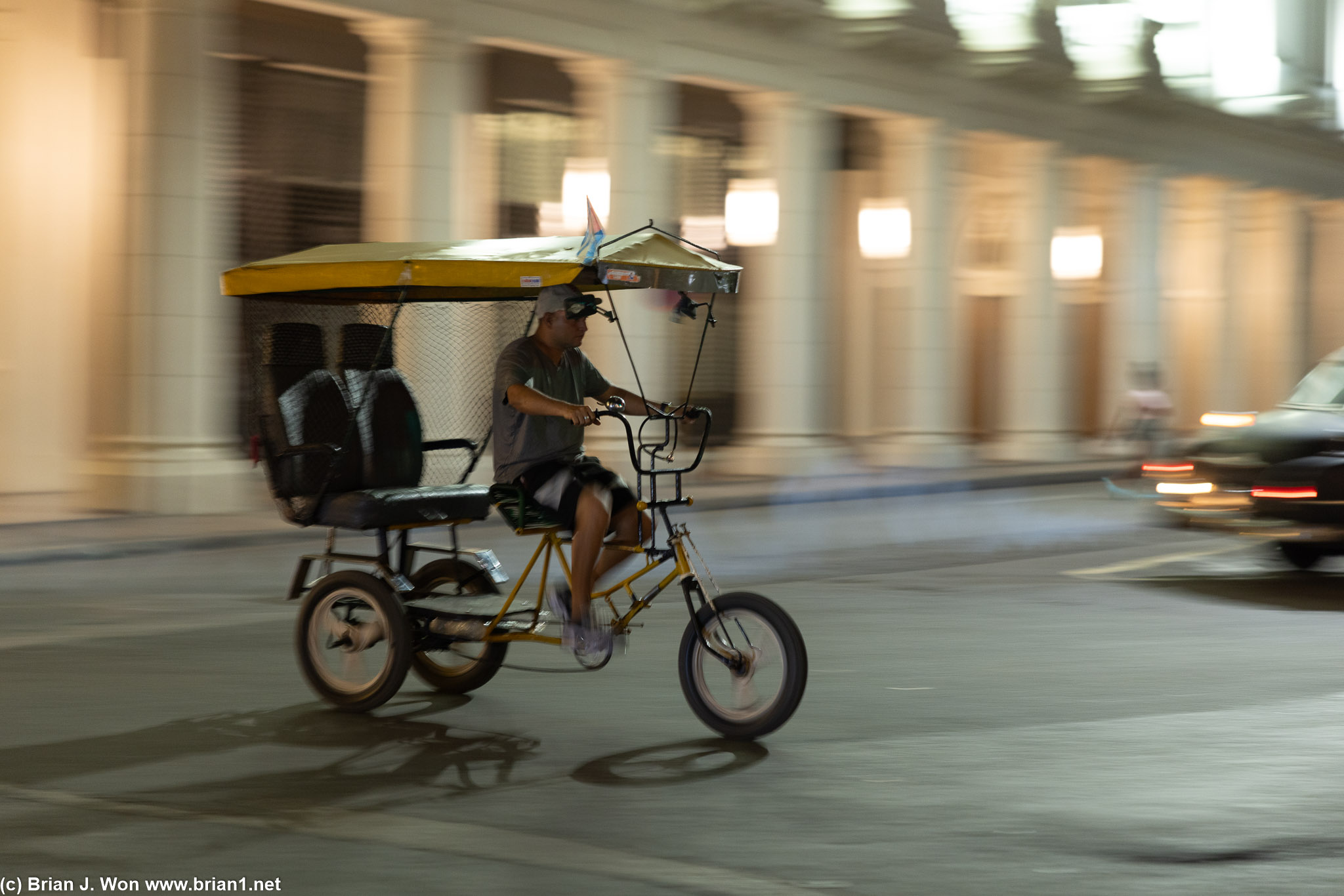 Rickshaws are common, too.