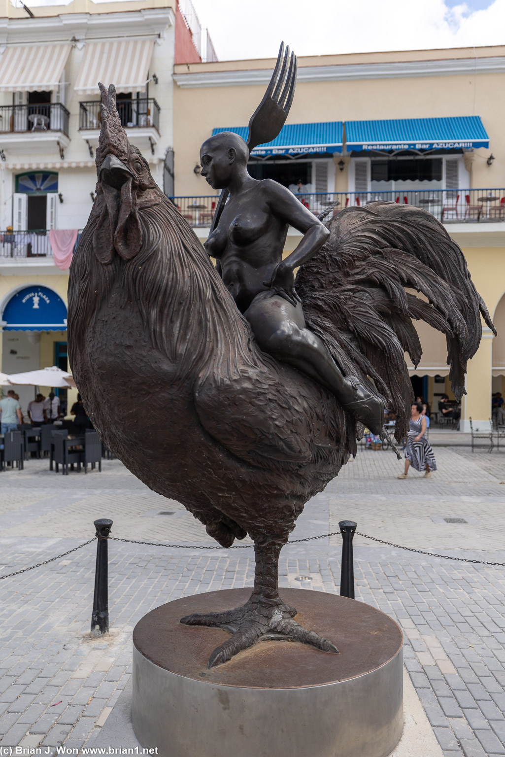 Statue symbolizing women's rights.