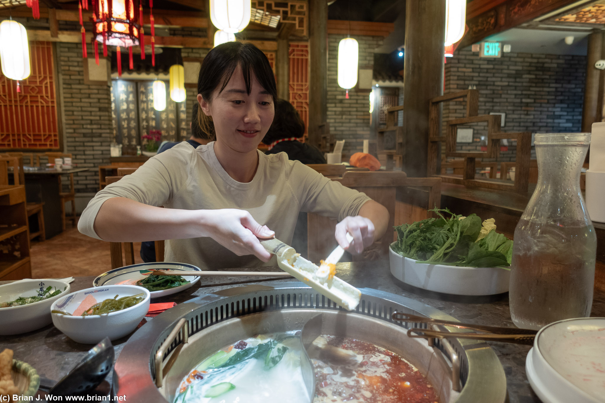 Rebecca is expert at fish balls.