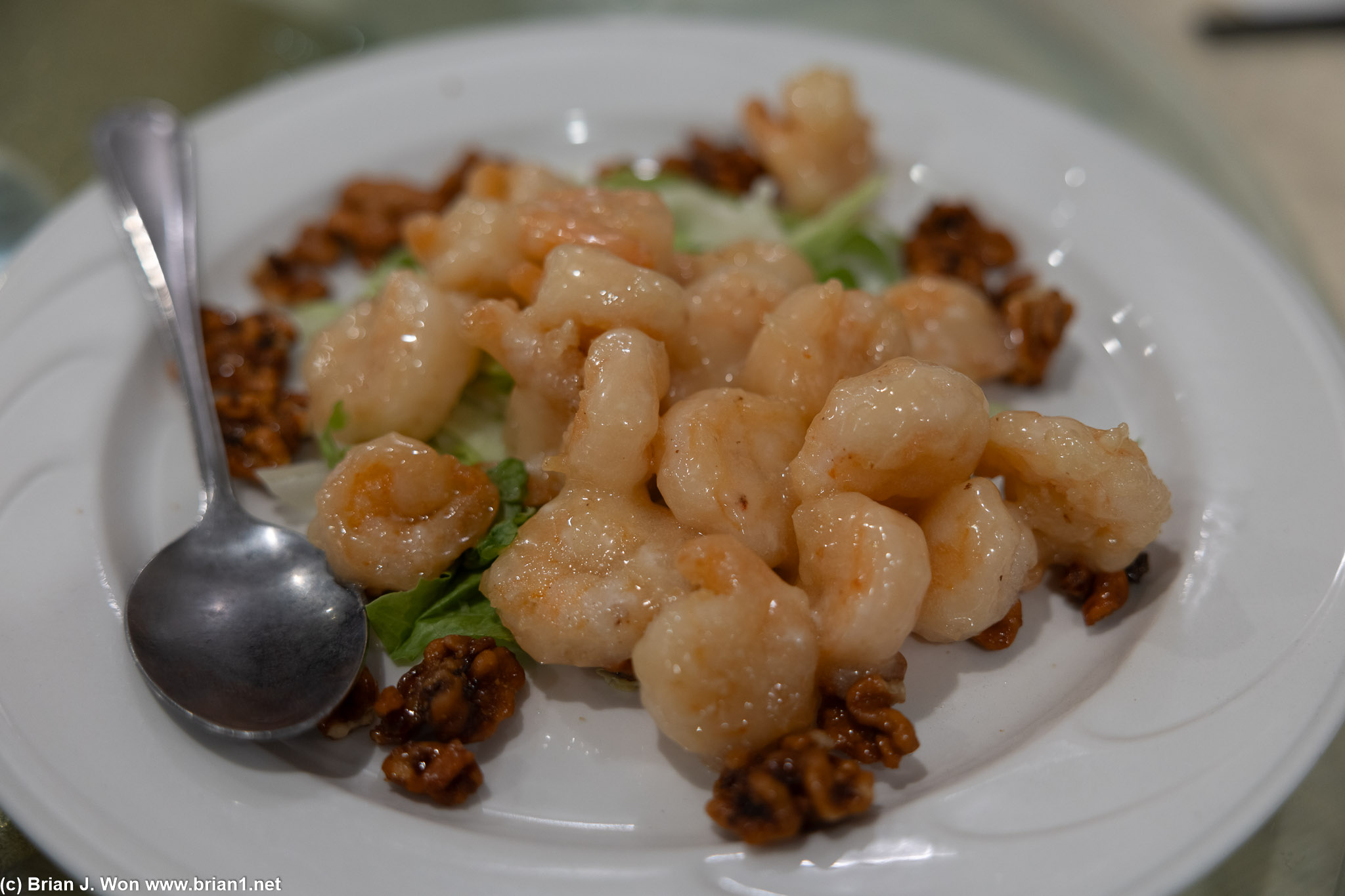 Honey walnut prawns.