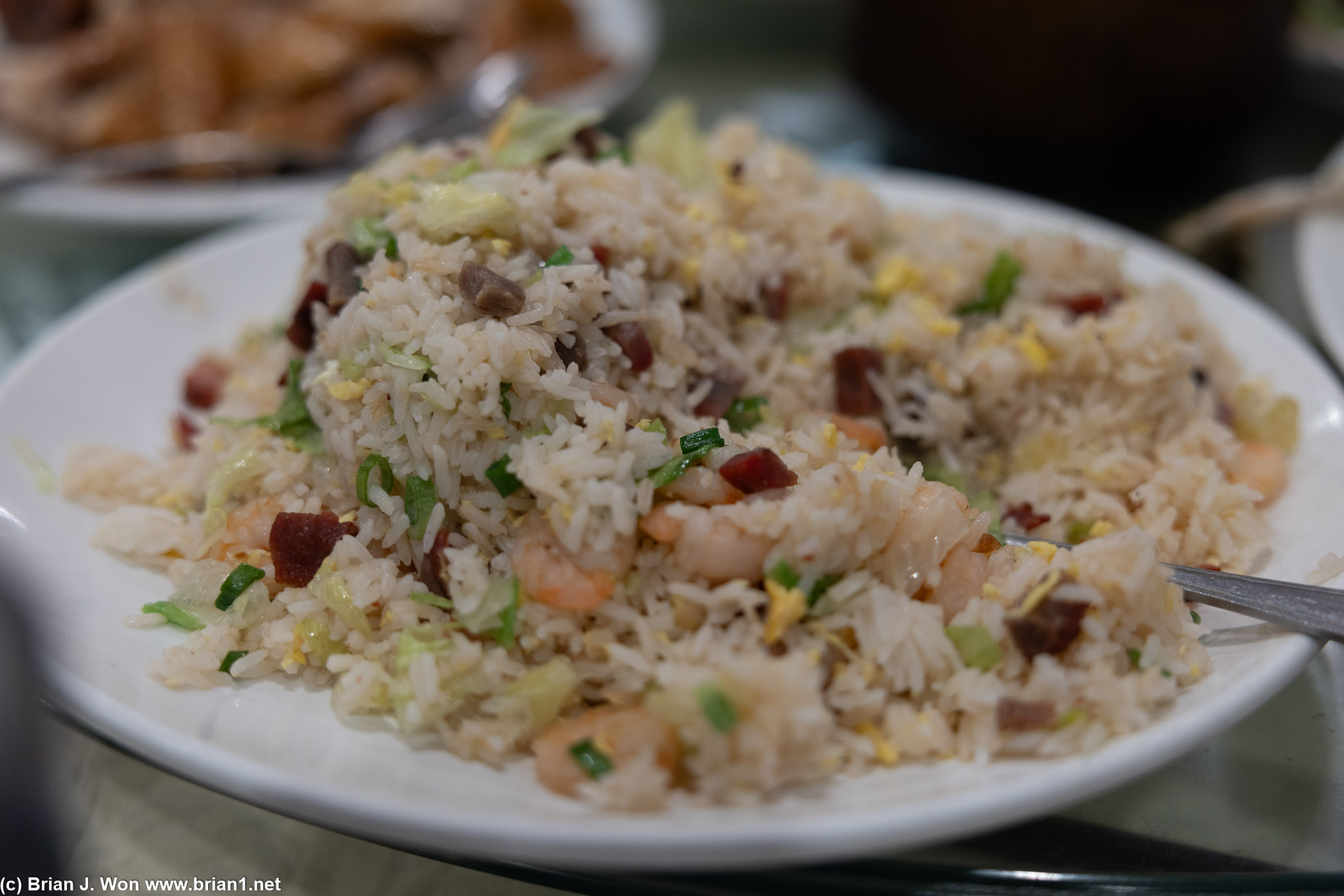 Fried rice is ordinary but not bad.