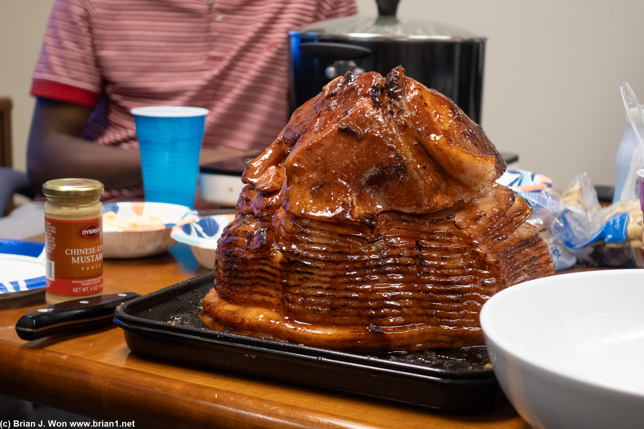 Joe's hoisin-style-glazed ham.