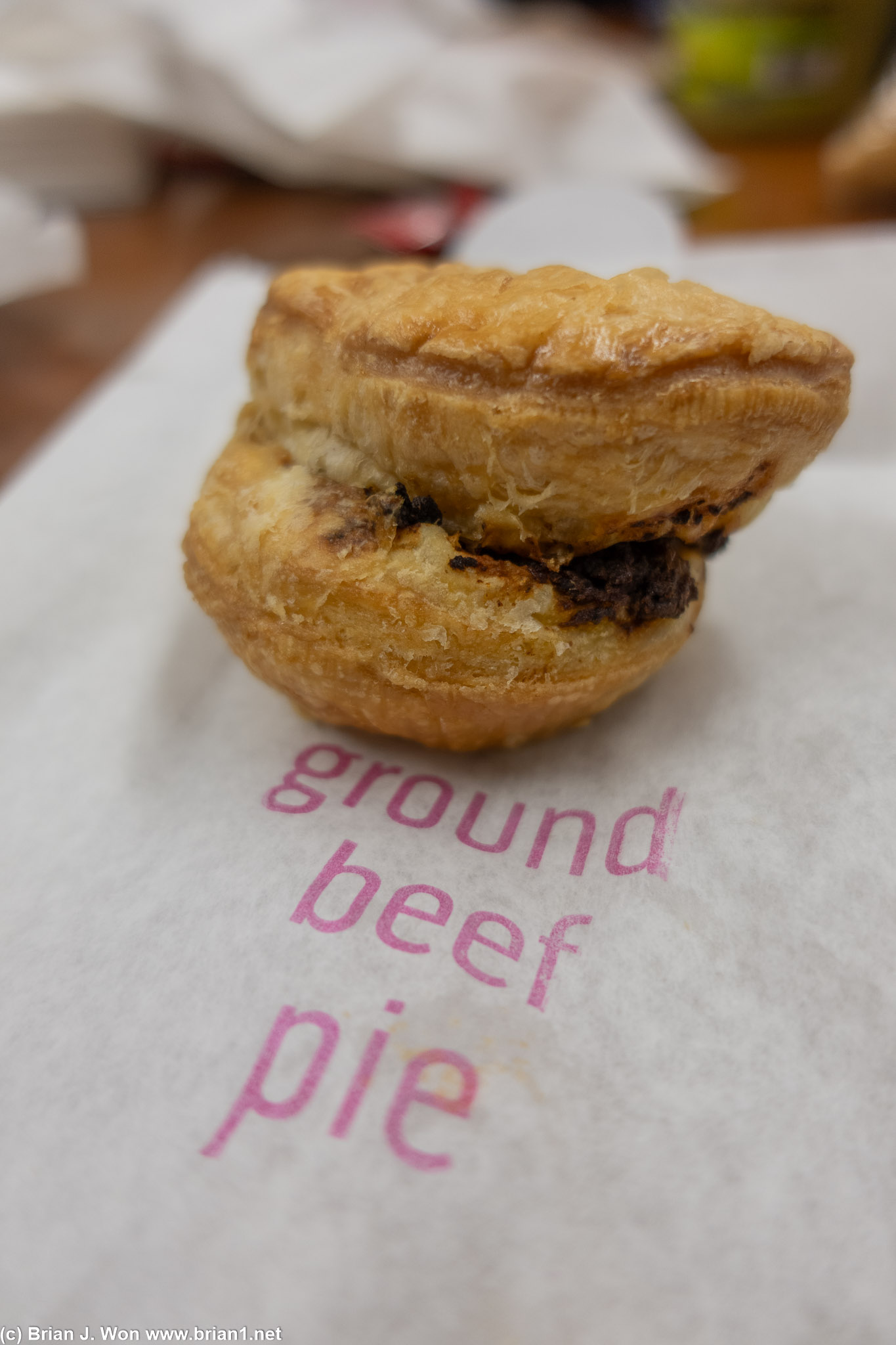 Mini meat pies from Bronzed Aussie.