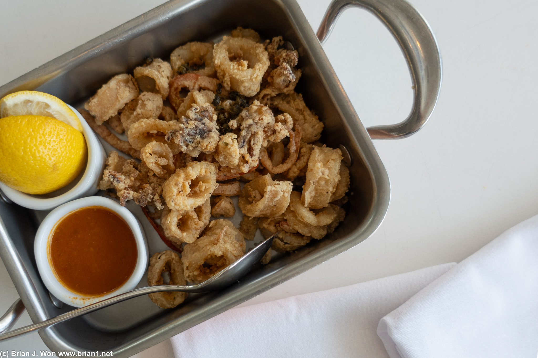 Calamari is always good.