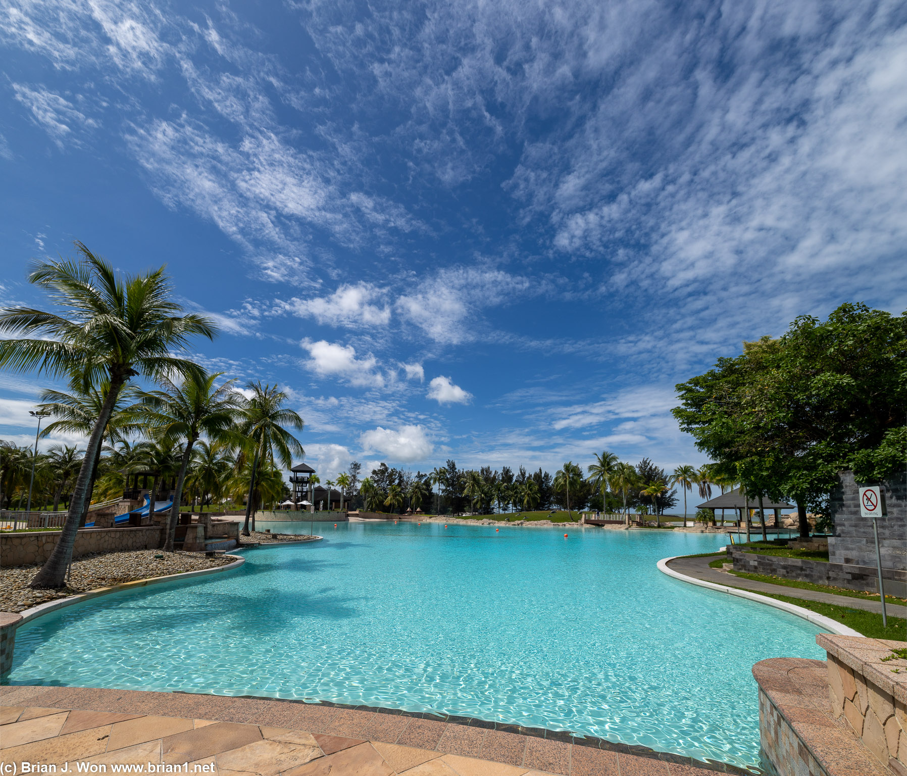 Massive swimming pool.