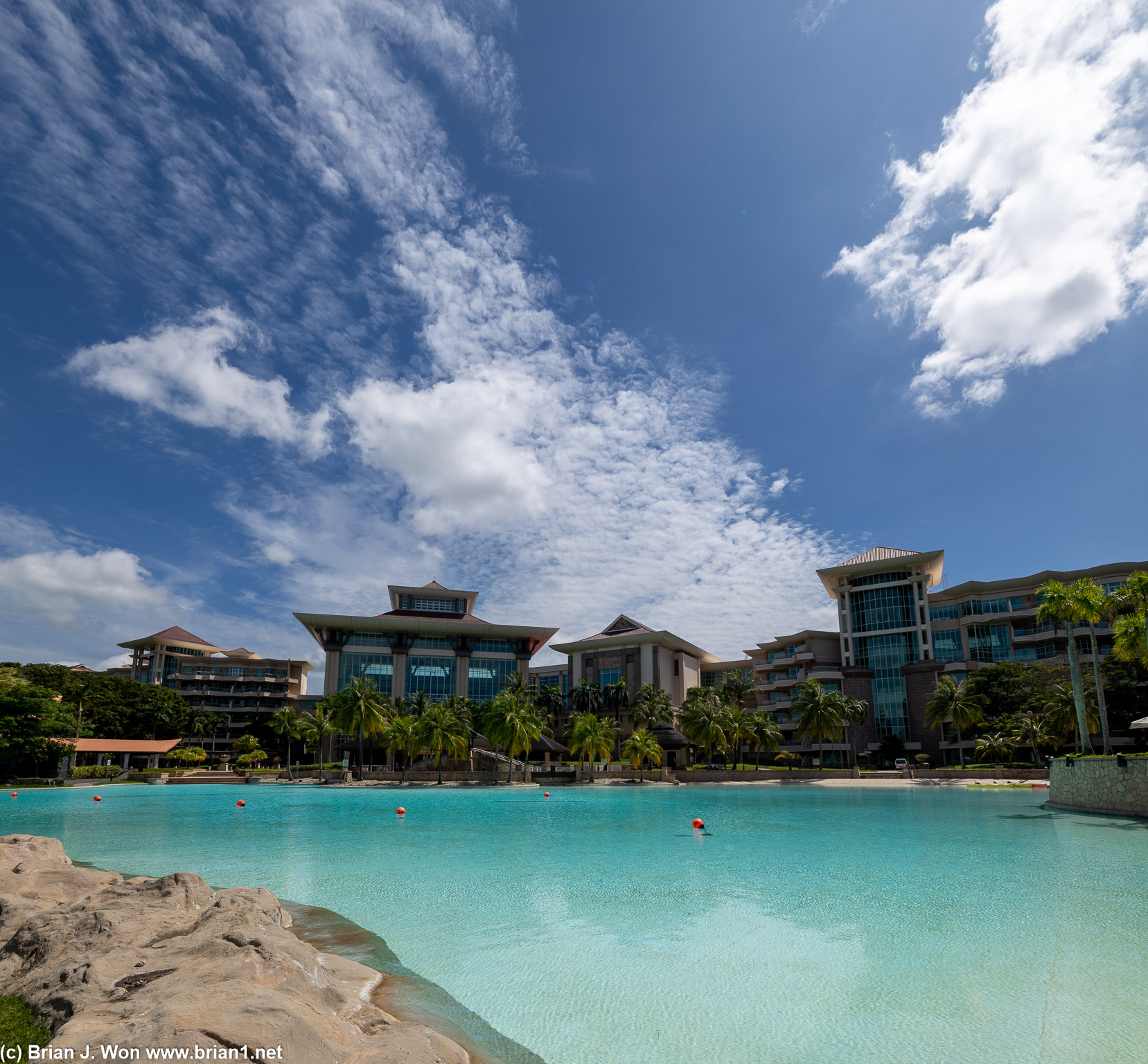 Different angle of the massive pool.