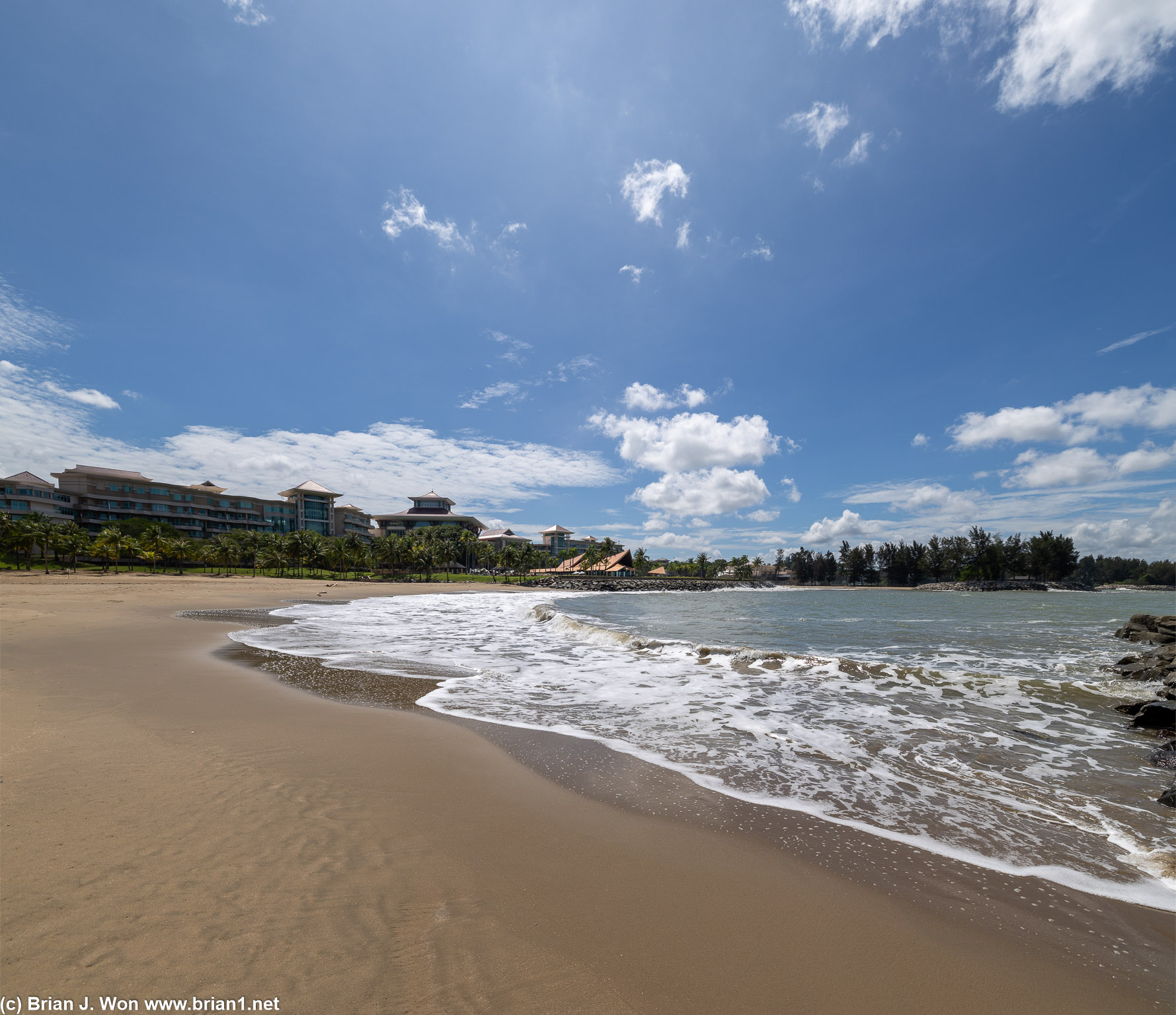 Different angle of the beach.