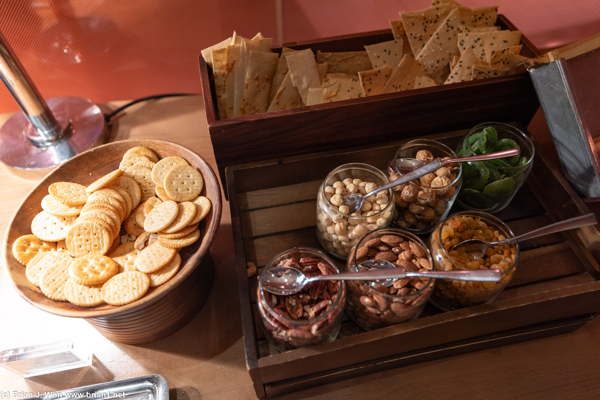 JW Marriott Executive Lounge dinner buffet.