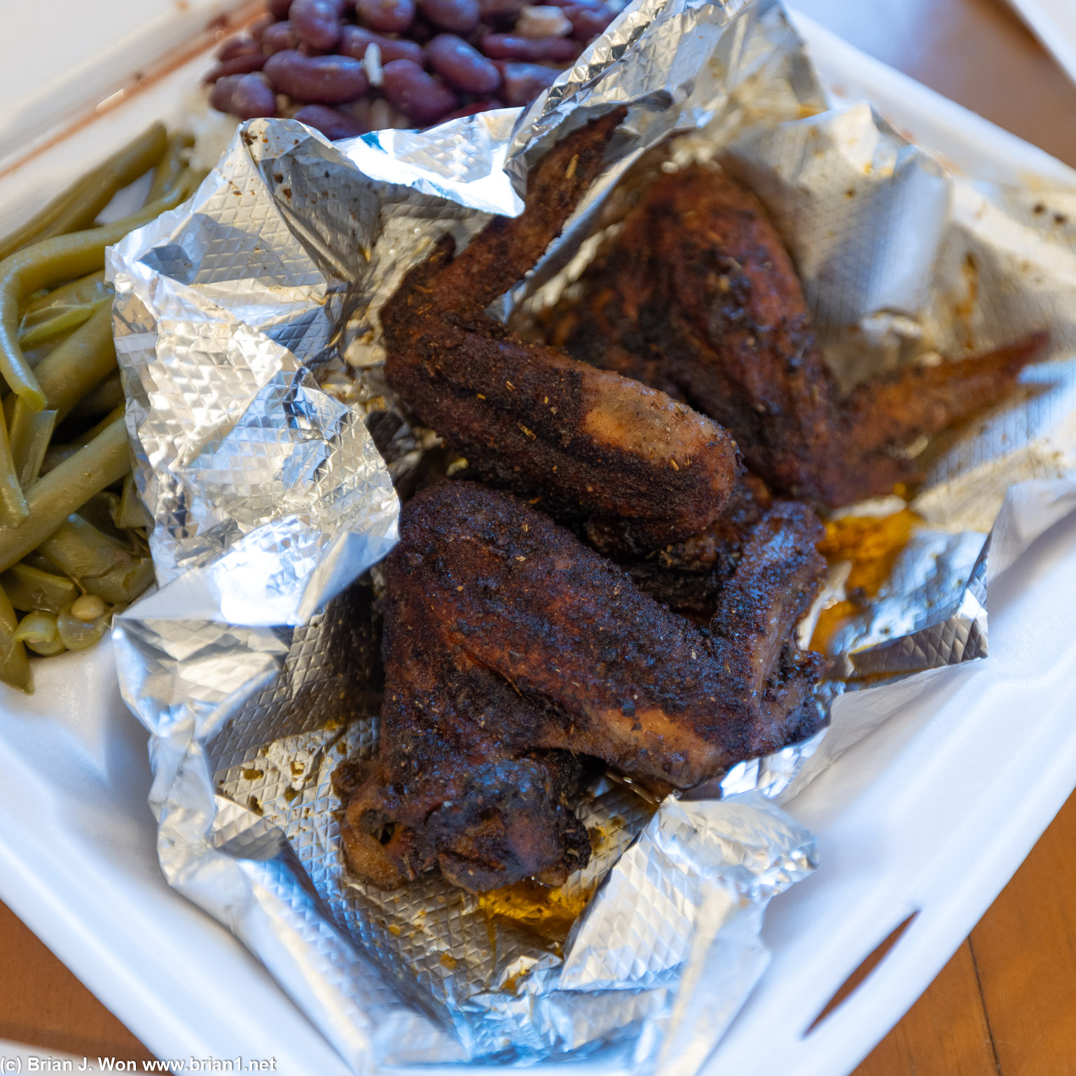 Chicken wings from A Family Affair Southern Cuisine.