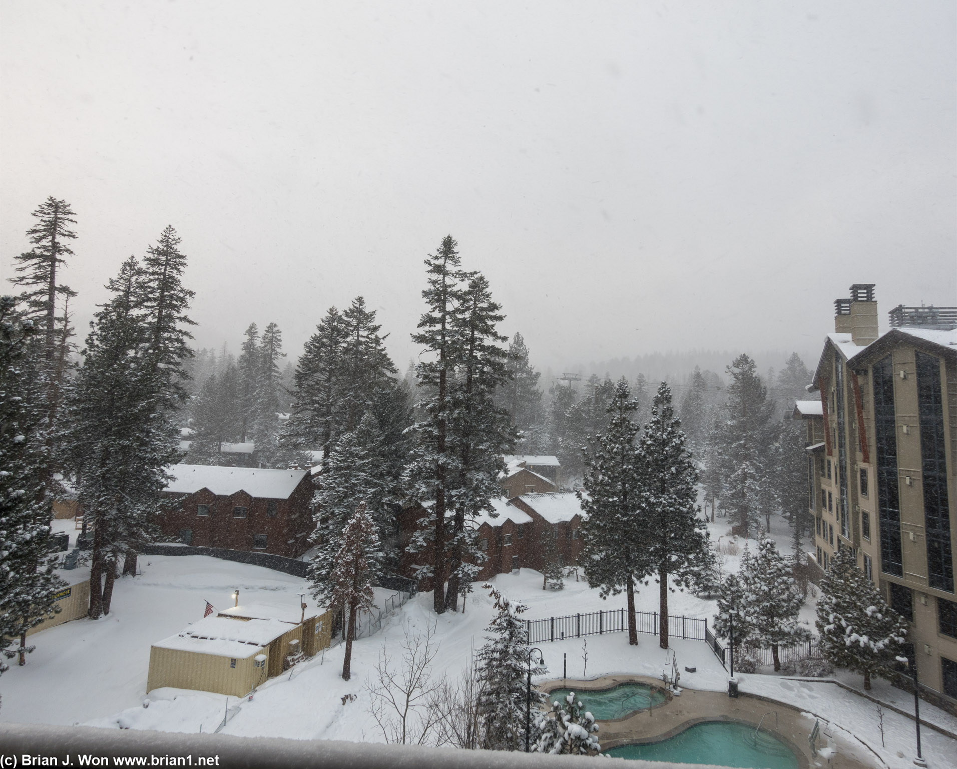 Ski day over, still plenty of snow falling.