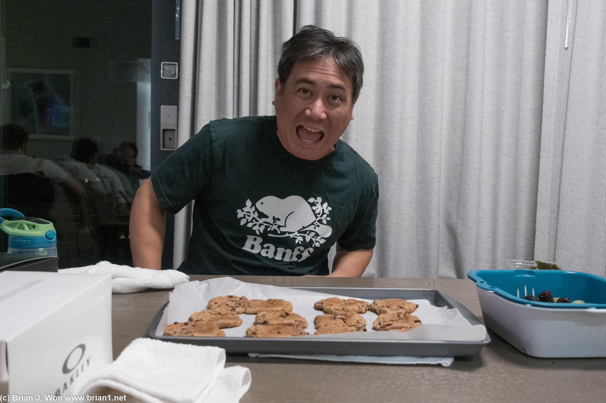 Chris loves fresh baked cookies.