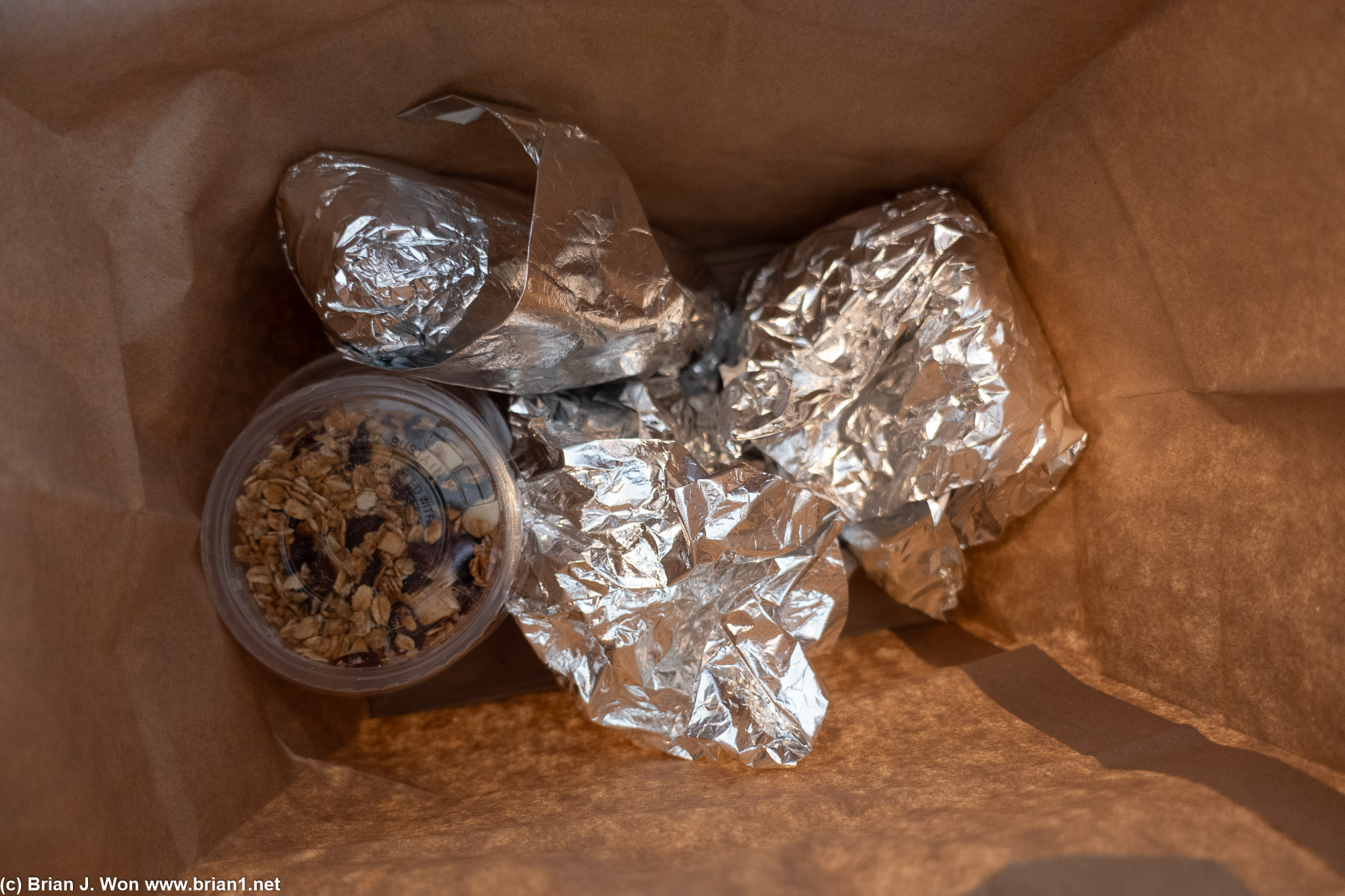 Grab-and-go breakfast at the Westin, 3 items per person, up to 6 items total.