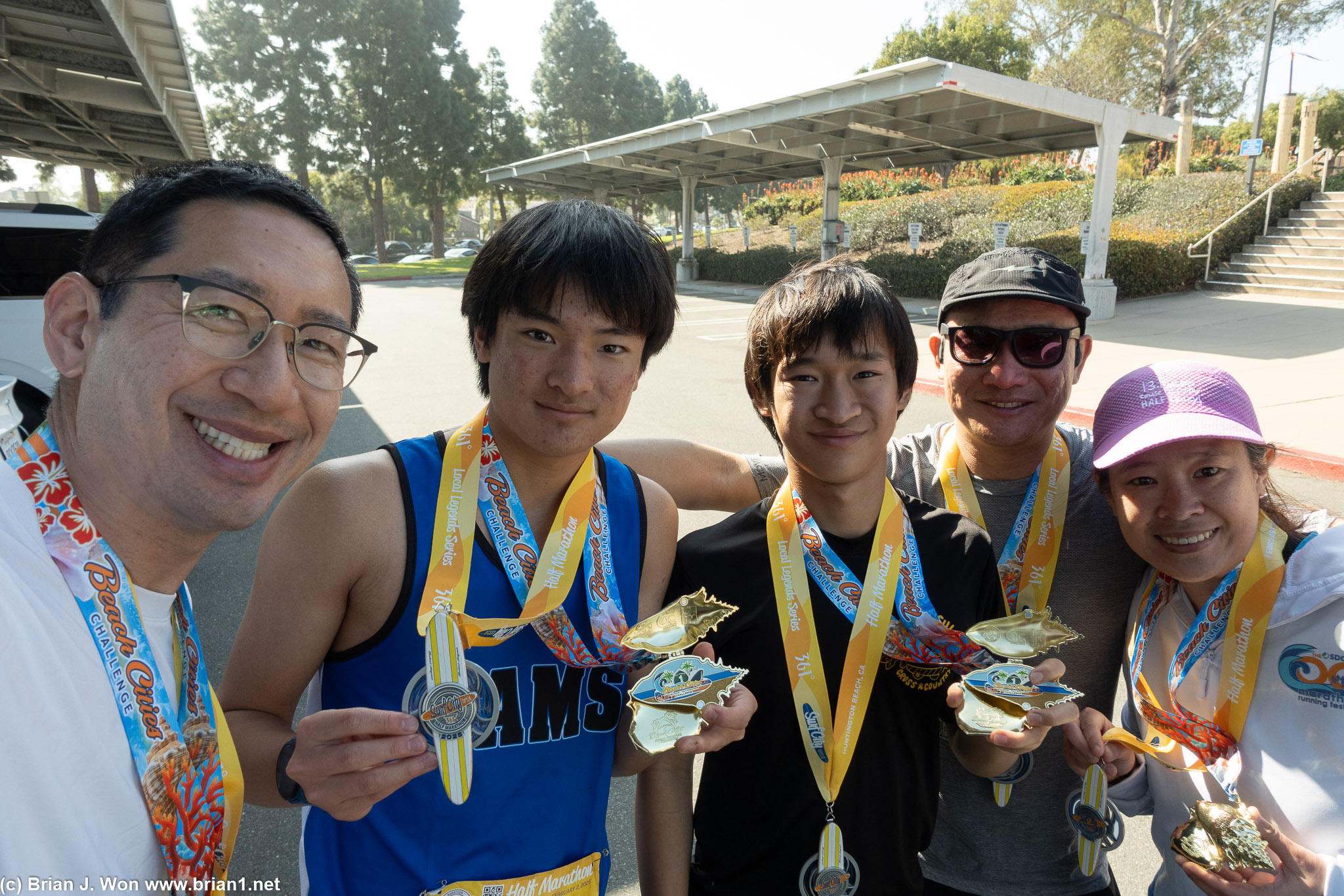 Post-Surf City Half Marathon selfie.