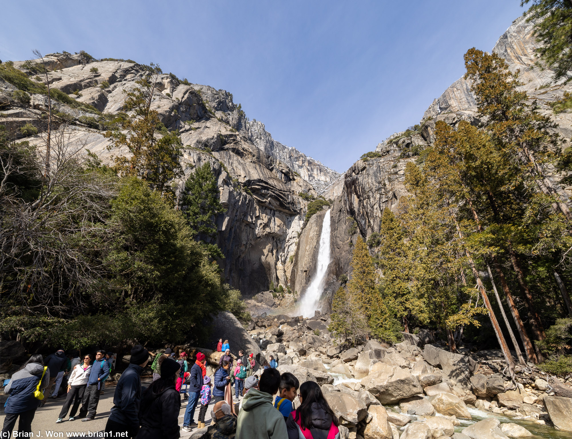 Lower Yosemite Falls.