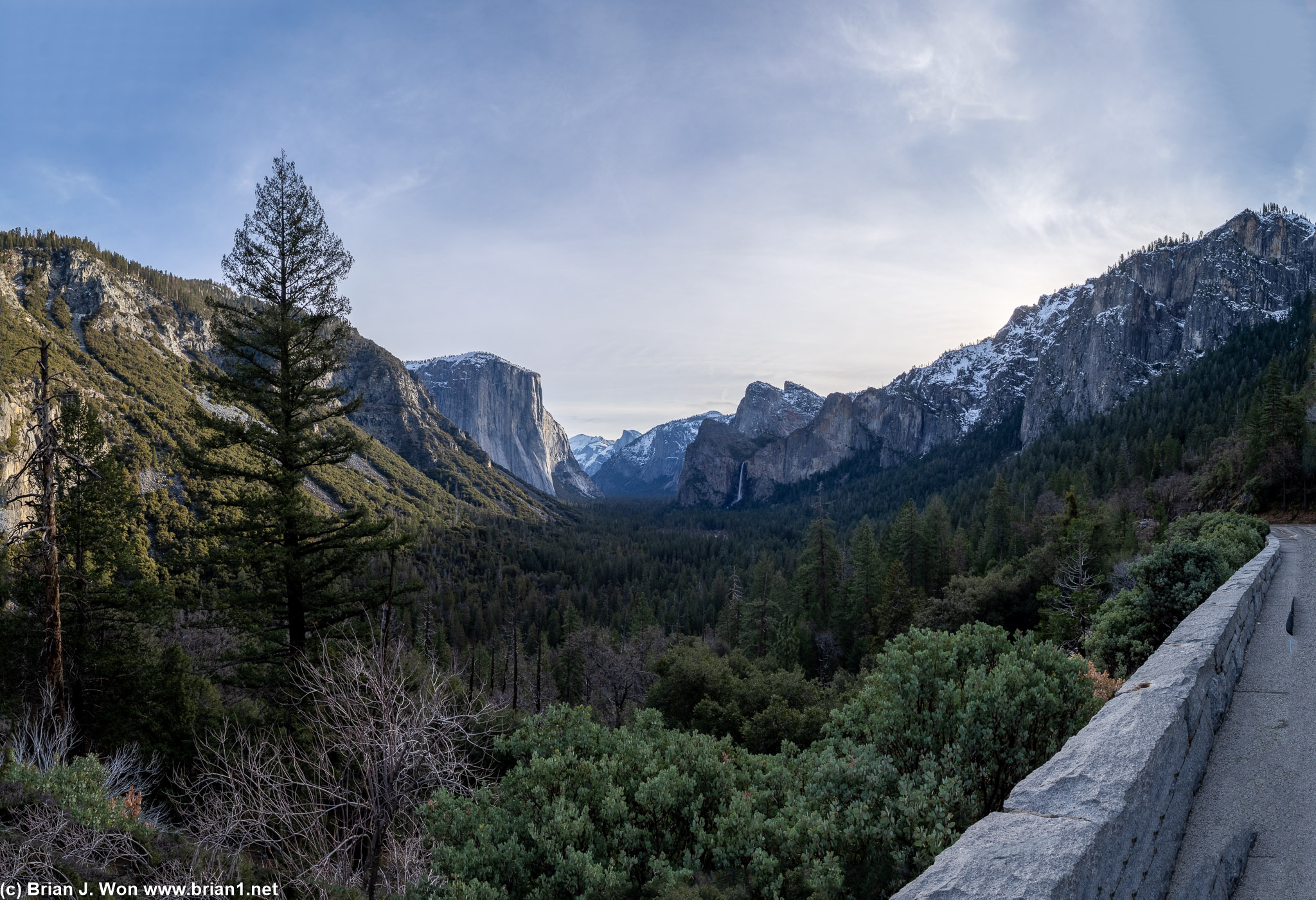 Classic view of Yosemite Valley from the tunnel entrance/exit.