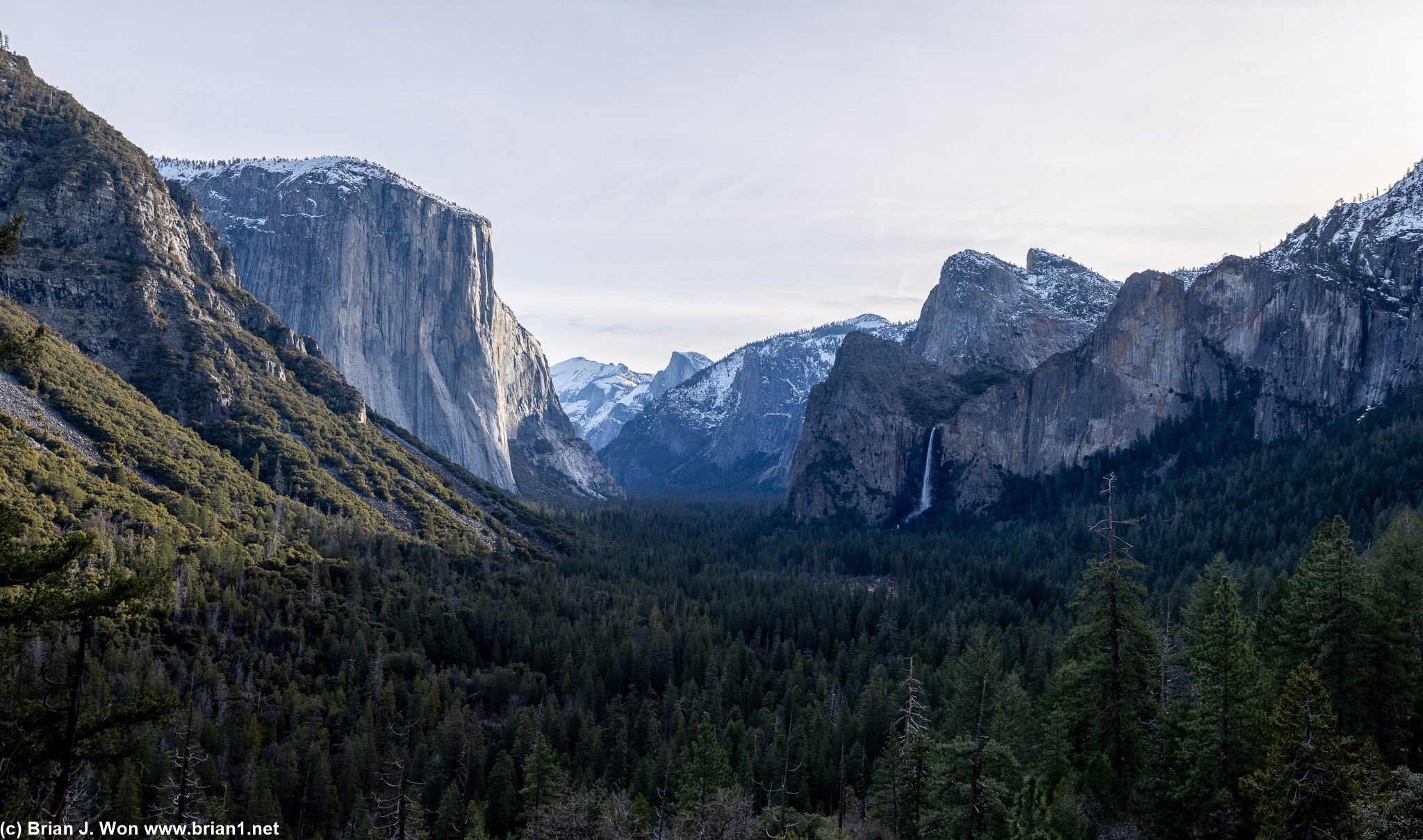 Classic view of Yosemite Valley from the tunnel entrance/exit.