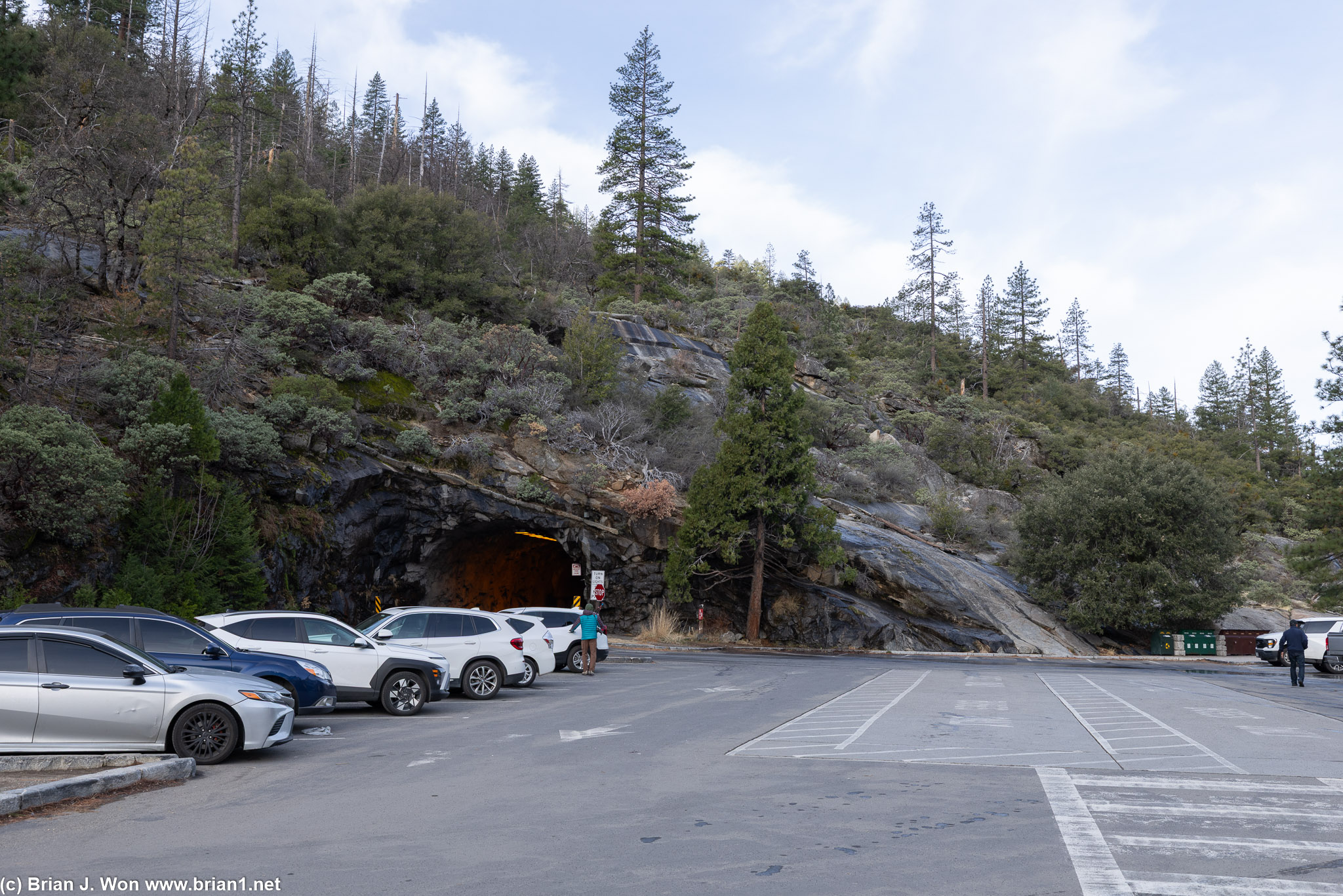 The tunnel in and out on Highway 140.