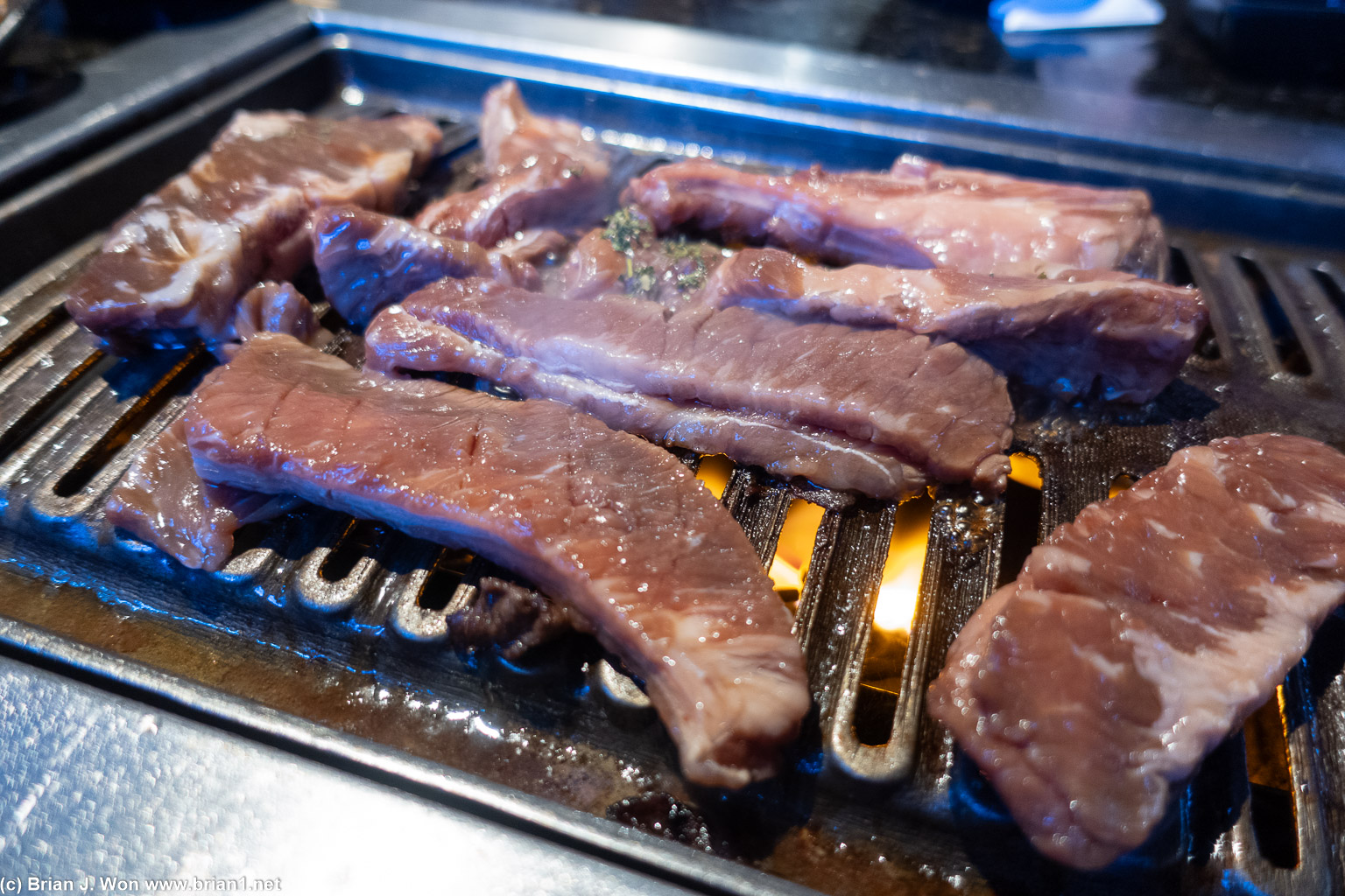 Rib meat was good.