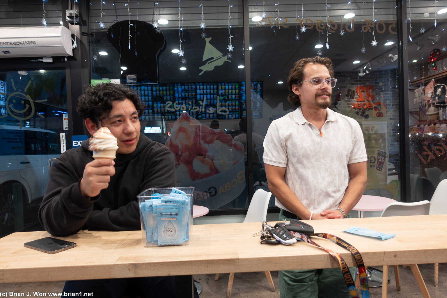 Edward went for ice cream.