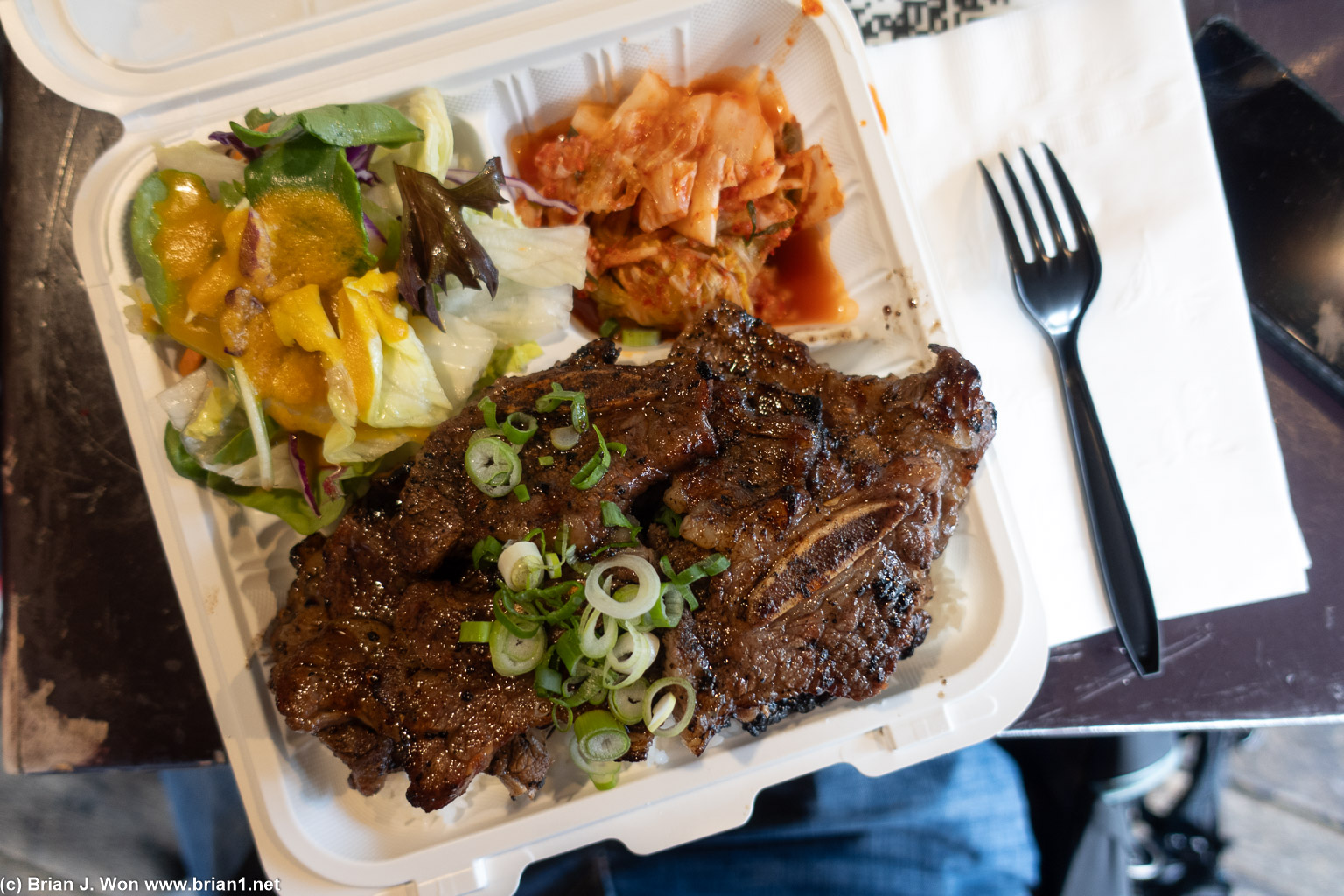 Galbi plate at Gushi in Westwood is always generous.