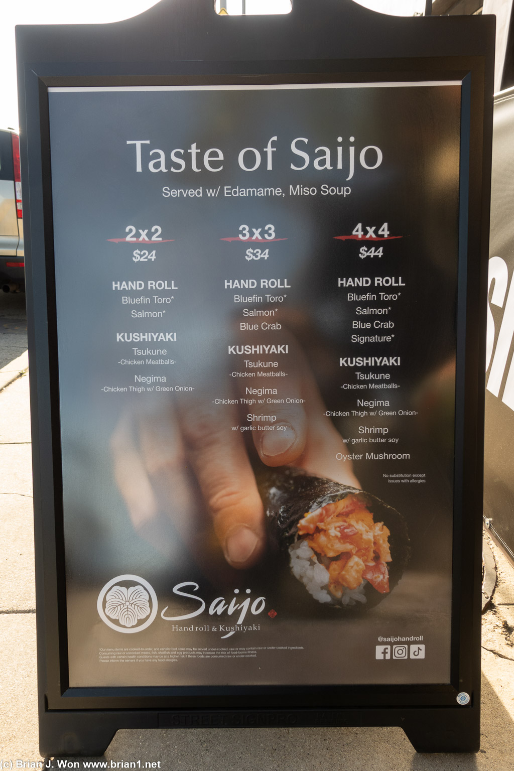 Saijo Hand Roll in Culver City.