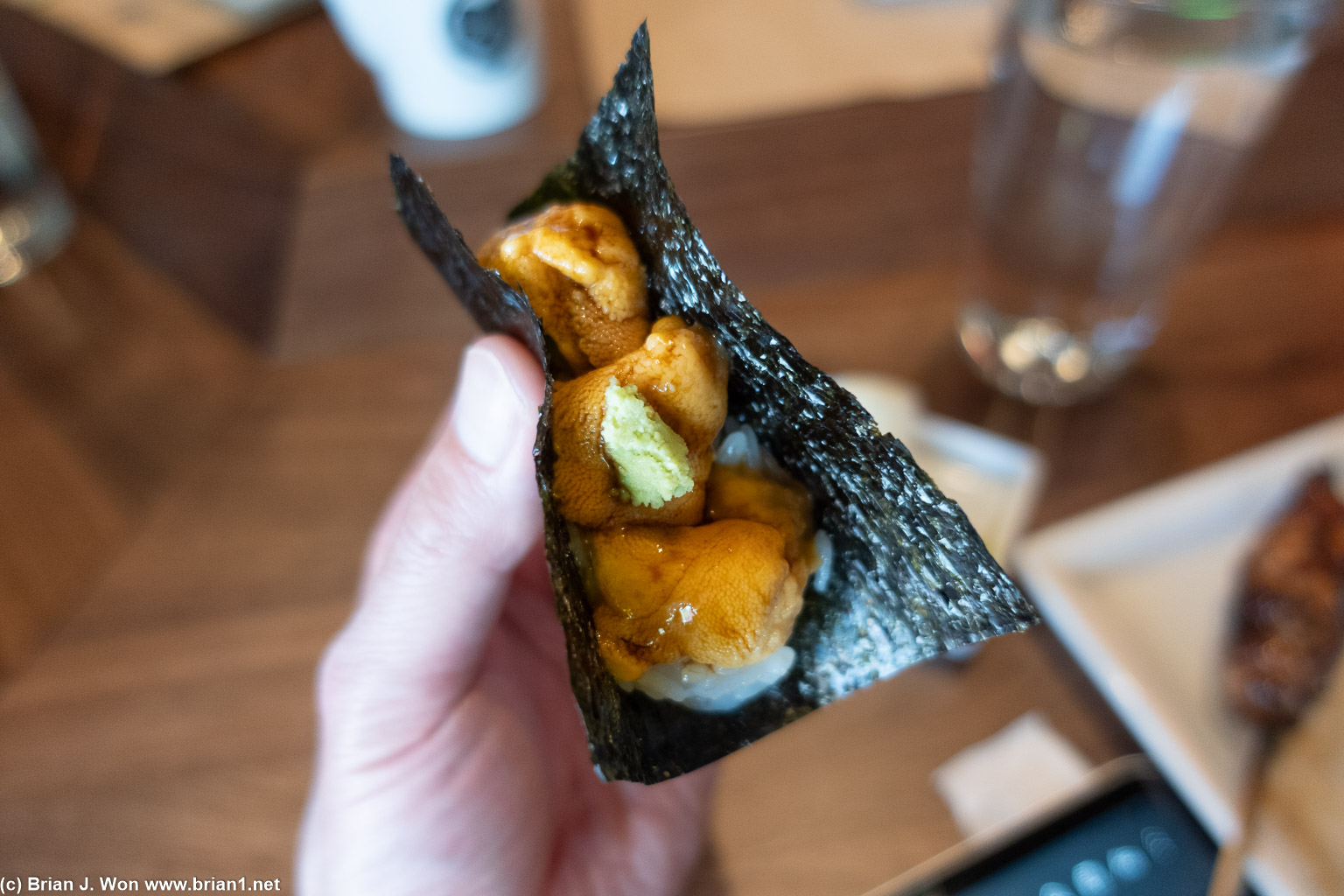 Daily special uni, stupid expensive. (tasty but short of amazing)